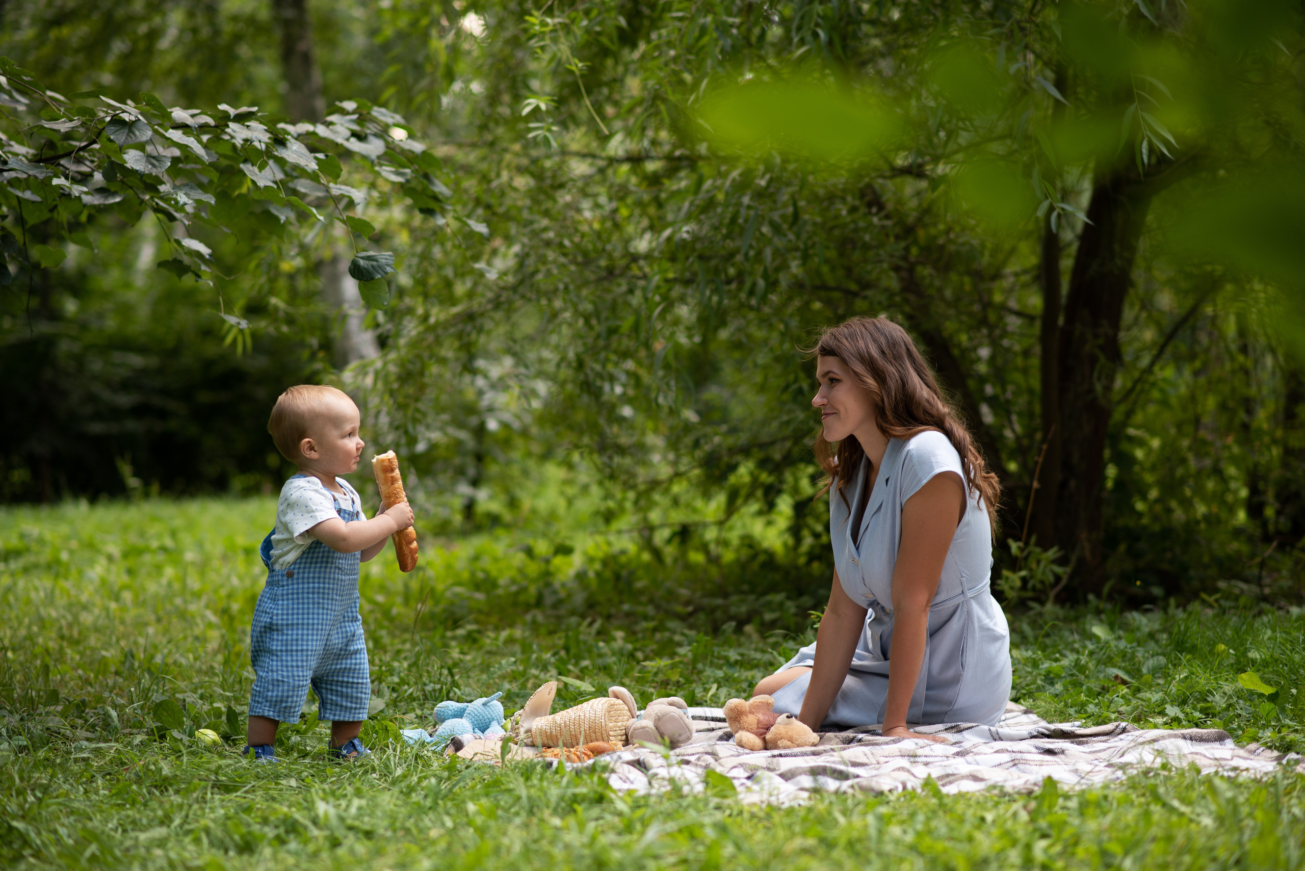 Семейная фотосессия в парке для Леонида и Александры. Анна Боровикова, фотограф Пушкино