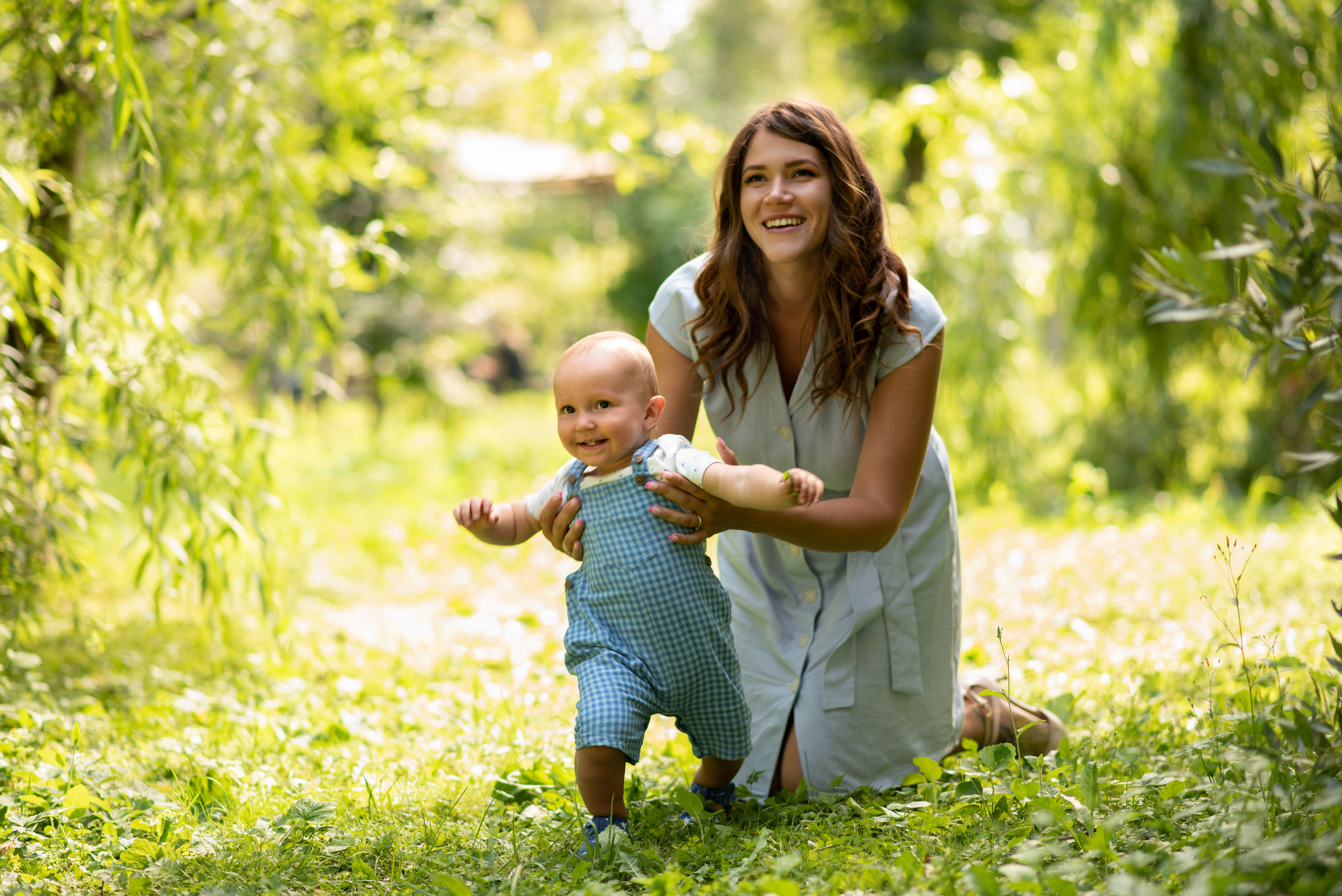 Семейная фотосессия в парке для Леонида и Александры. Анна Боровикова, фотограф Пушкино