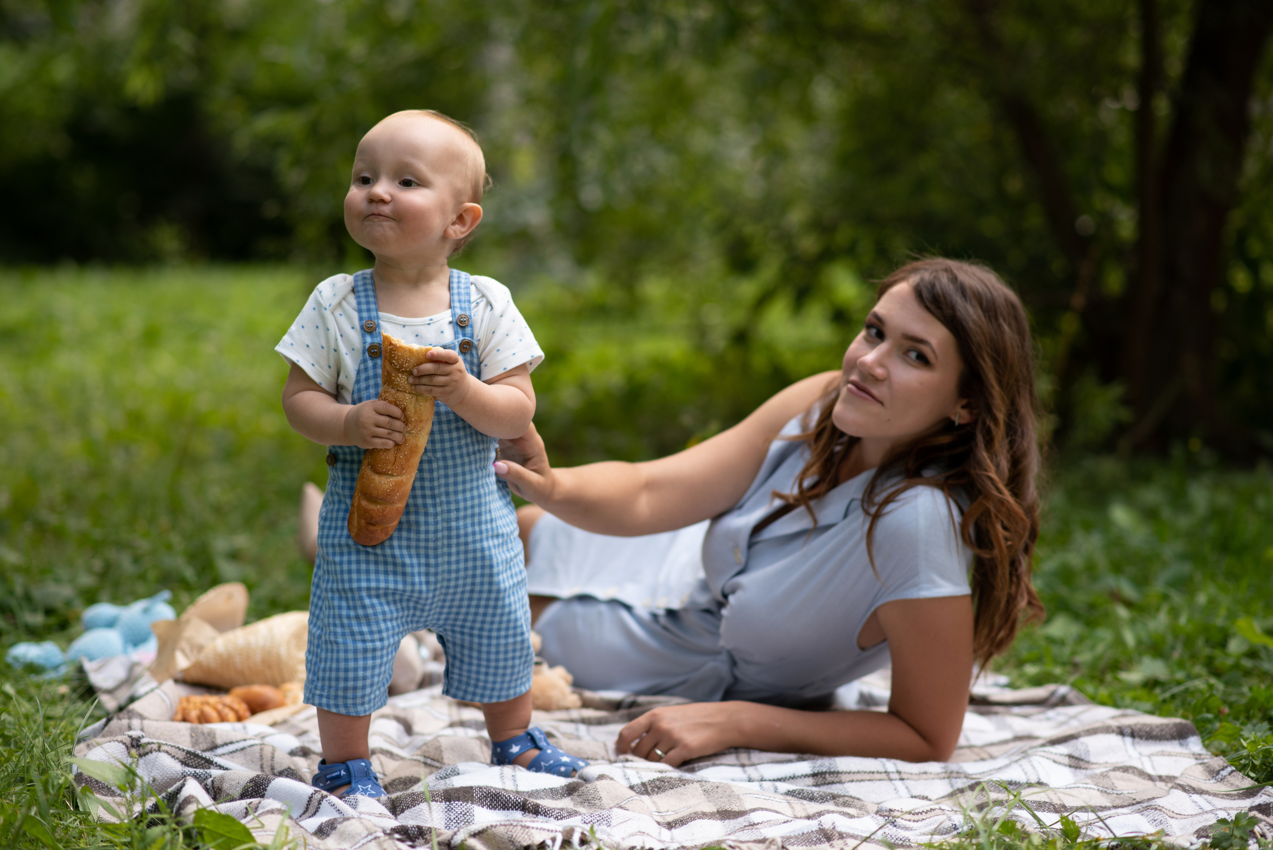 Семейная фотосессия в парке для Леонида и Александры. Анна Боровикова, фотограф Пушкино