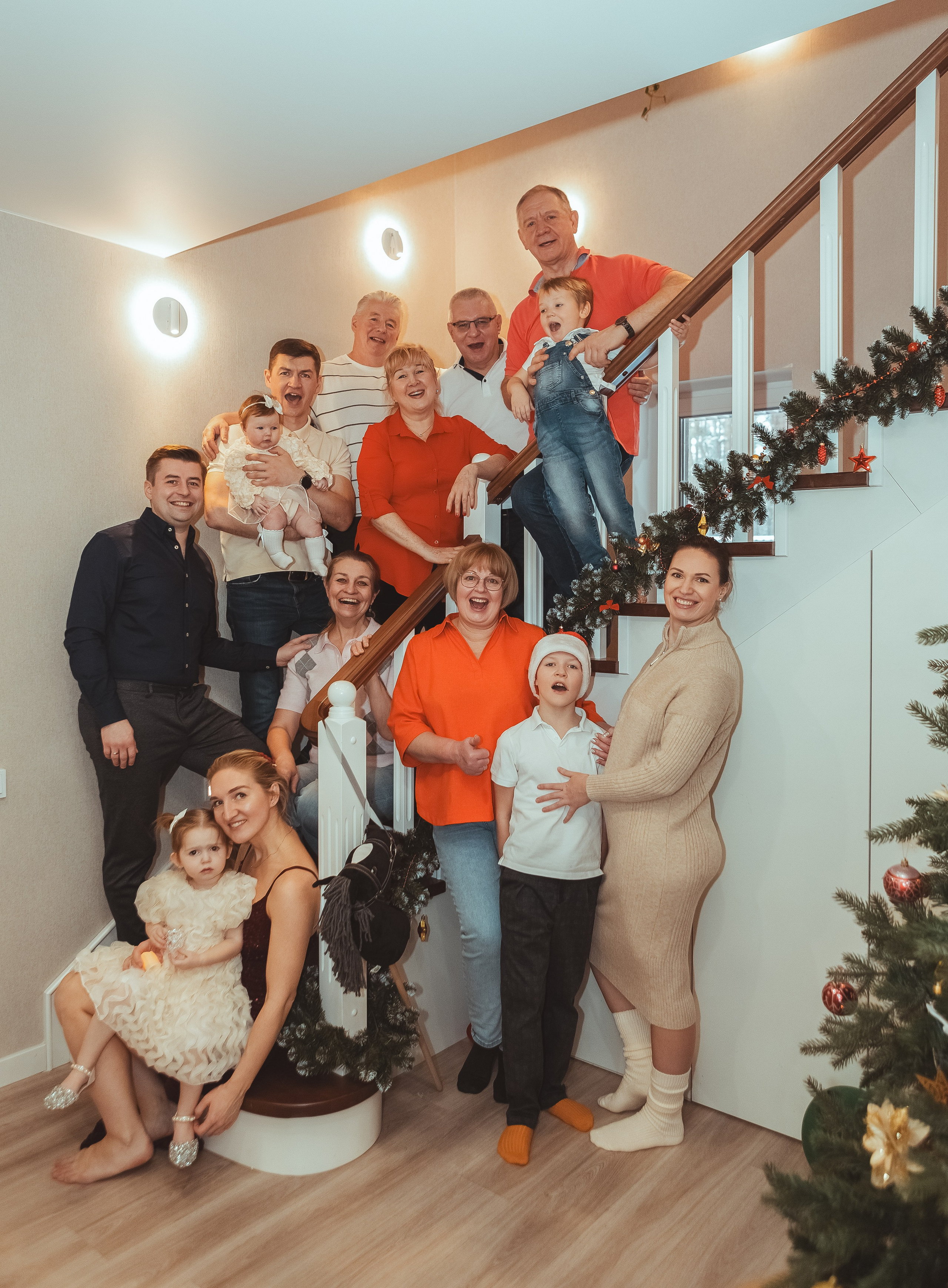 Новый год в кругу семьи (домашняя съемка). Вера Соколова фотограф Воронеж