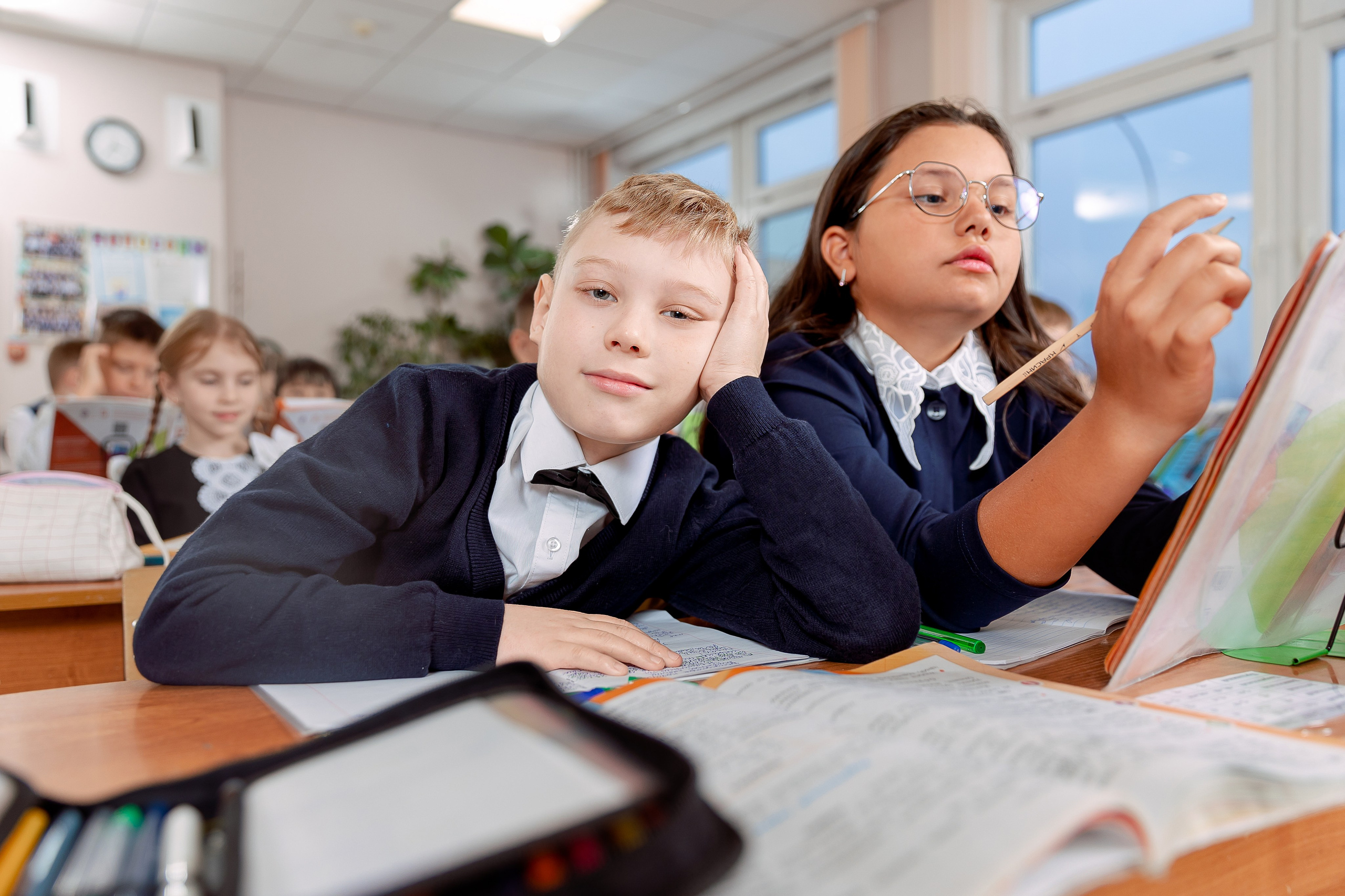 Репортаж на уроках. Семейный и детский фотограф Комина Елена, Власиха, Одинцово