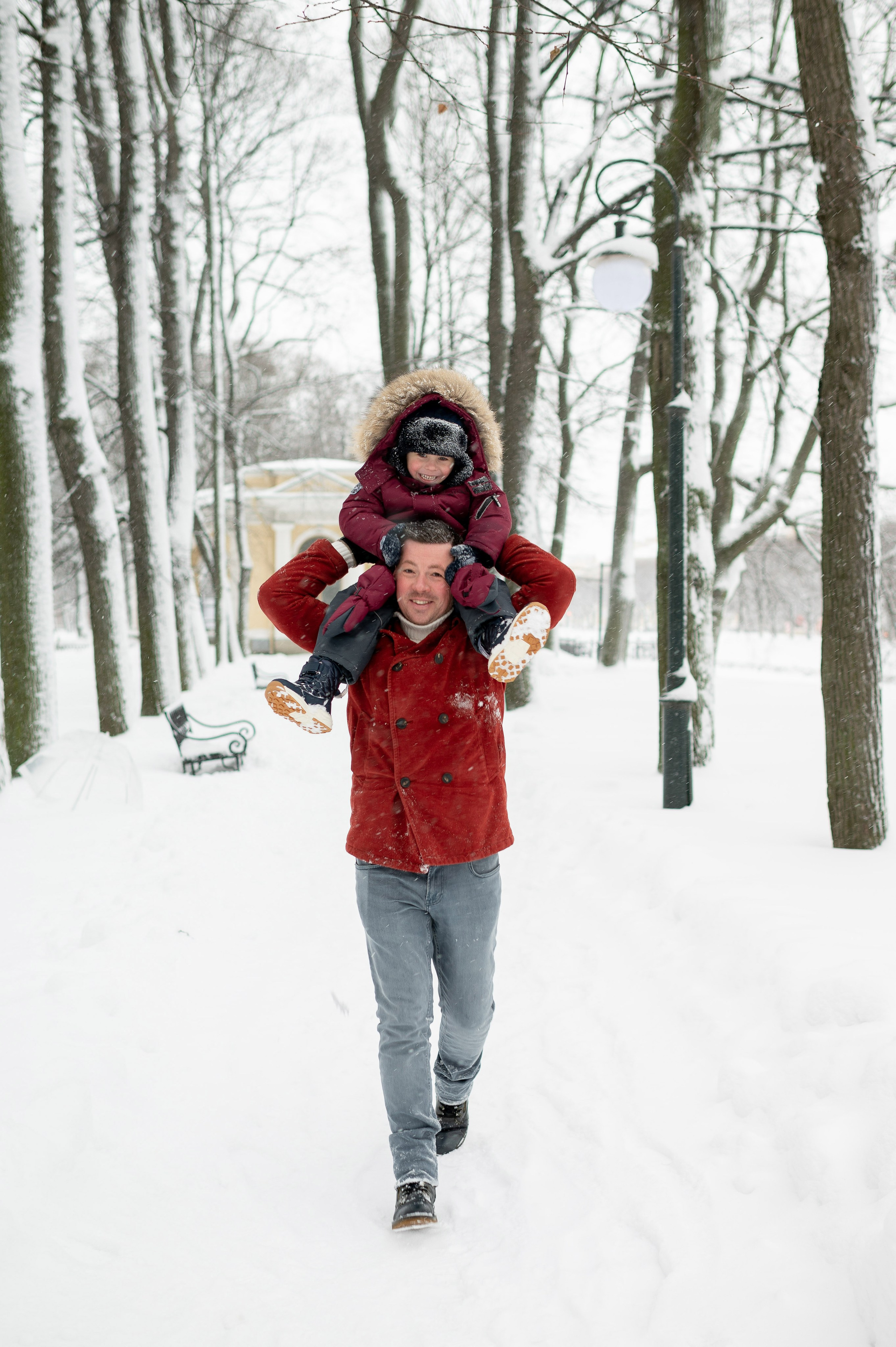 Зимняя прогулка Валерия, Андрей и Егор. Портретный, семейный и свадебный фотограф в Санкт-Петербурге и в Пушкине Ширяев Денис