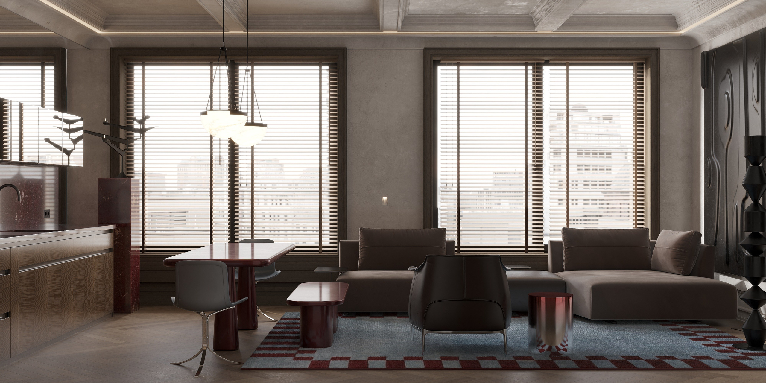 3д визуализация кв. 70 м² г. Москва. Ксения. 3D‑визуализатор