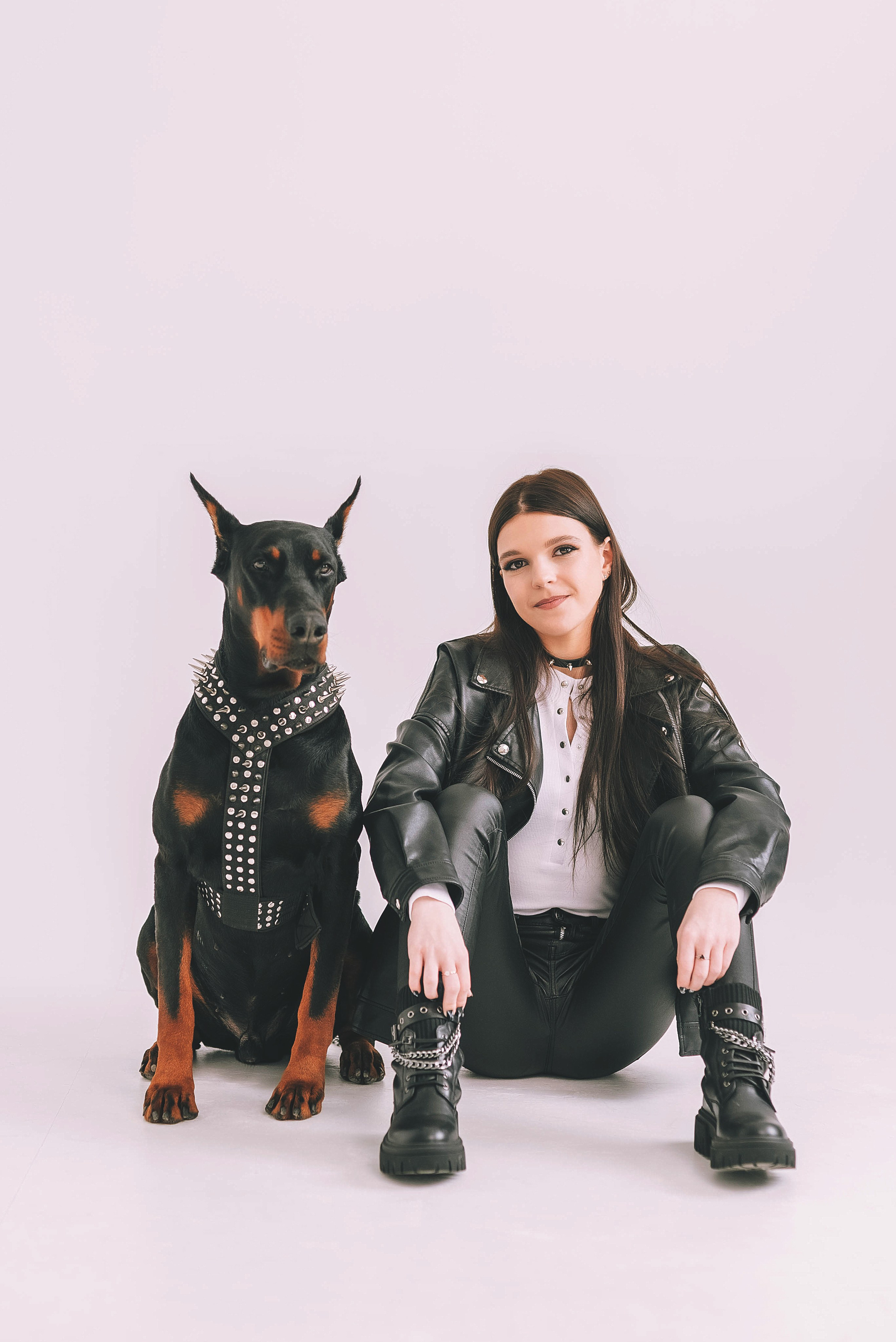Фотосессия с доберманом. Семейный, детский фотограф в Воронеже Анна Никитина