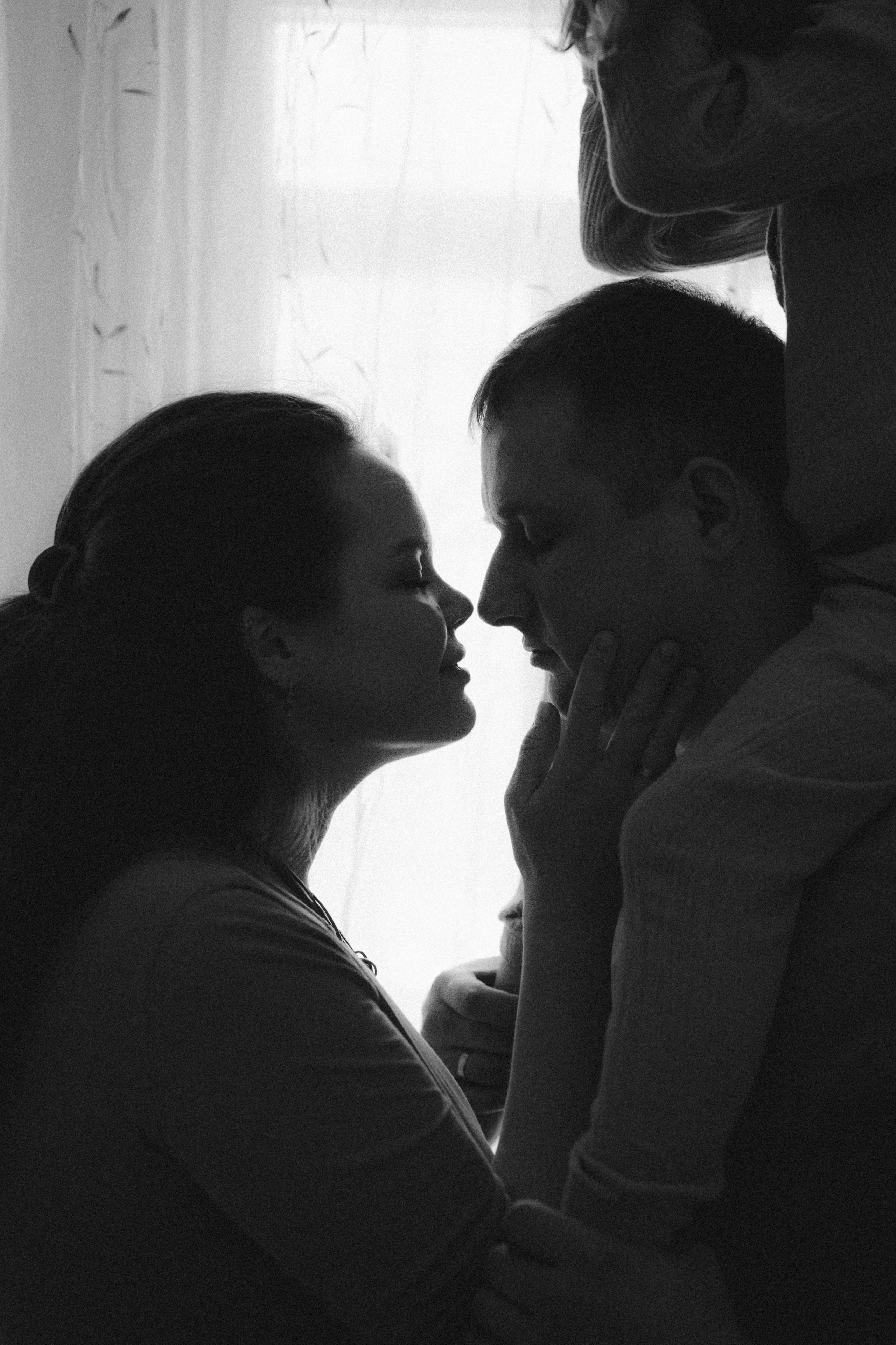 Вика, Женя и Ника. Семейный фотограф • Домашние съемки в Нижнем Новгороде
