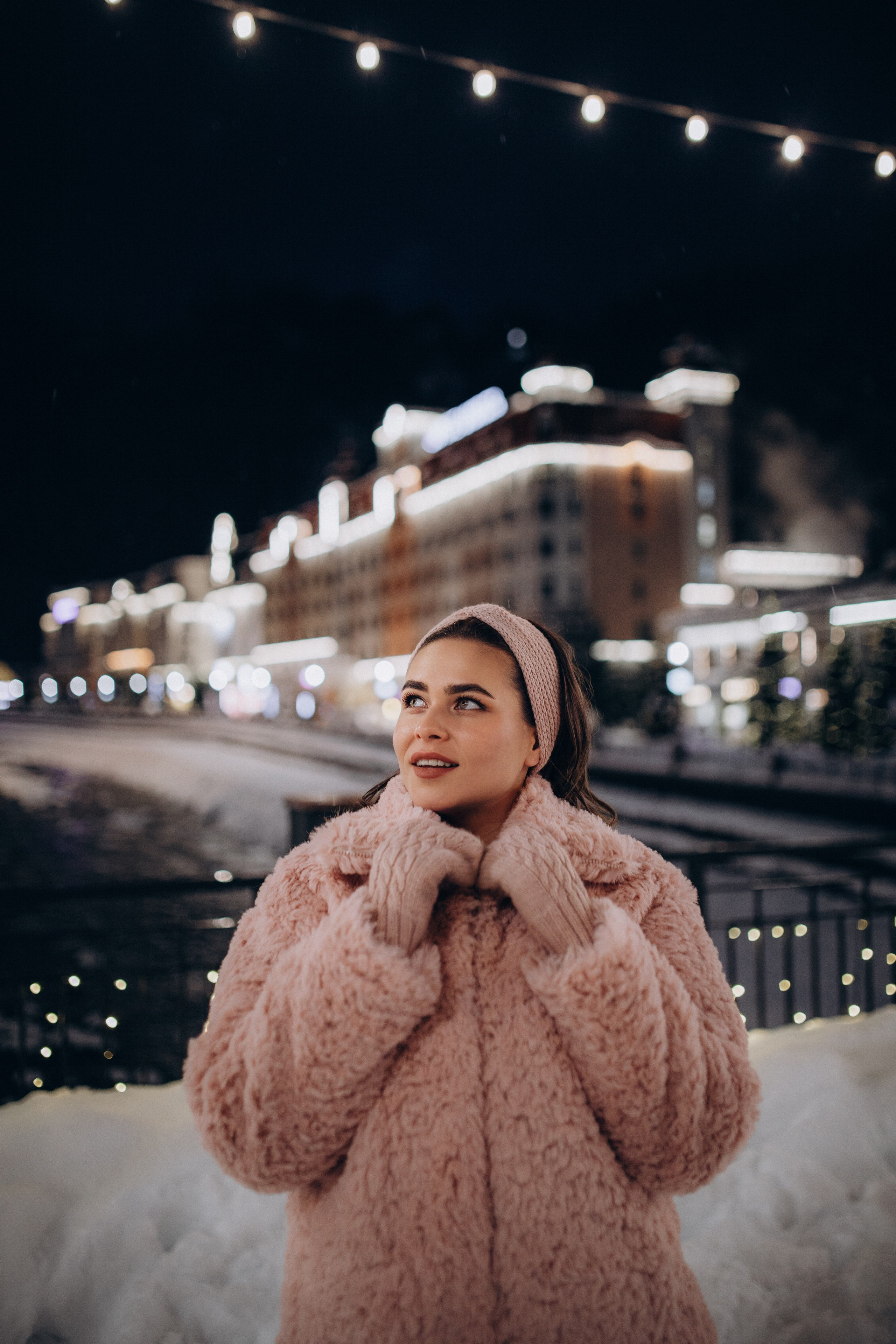 Зимняя прогулка на Розе Хутор с Кристиной. Фотограф Елизавета Балакир