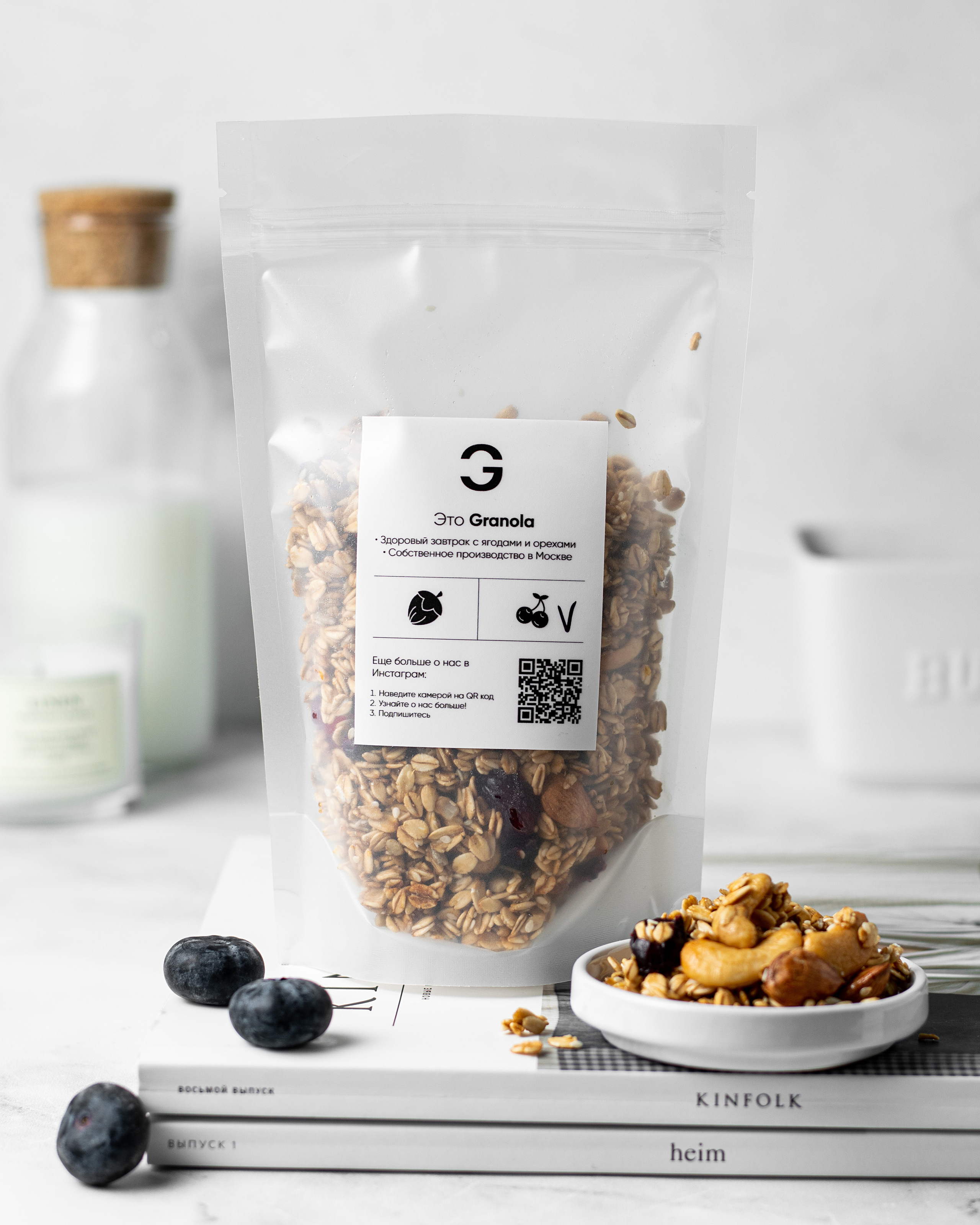 Фотографии гранолы для соц. сетей. Предметный и фуд-фотограф в Москве Мария Гладких