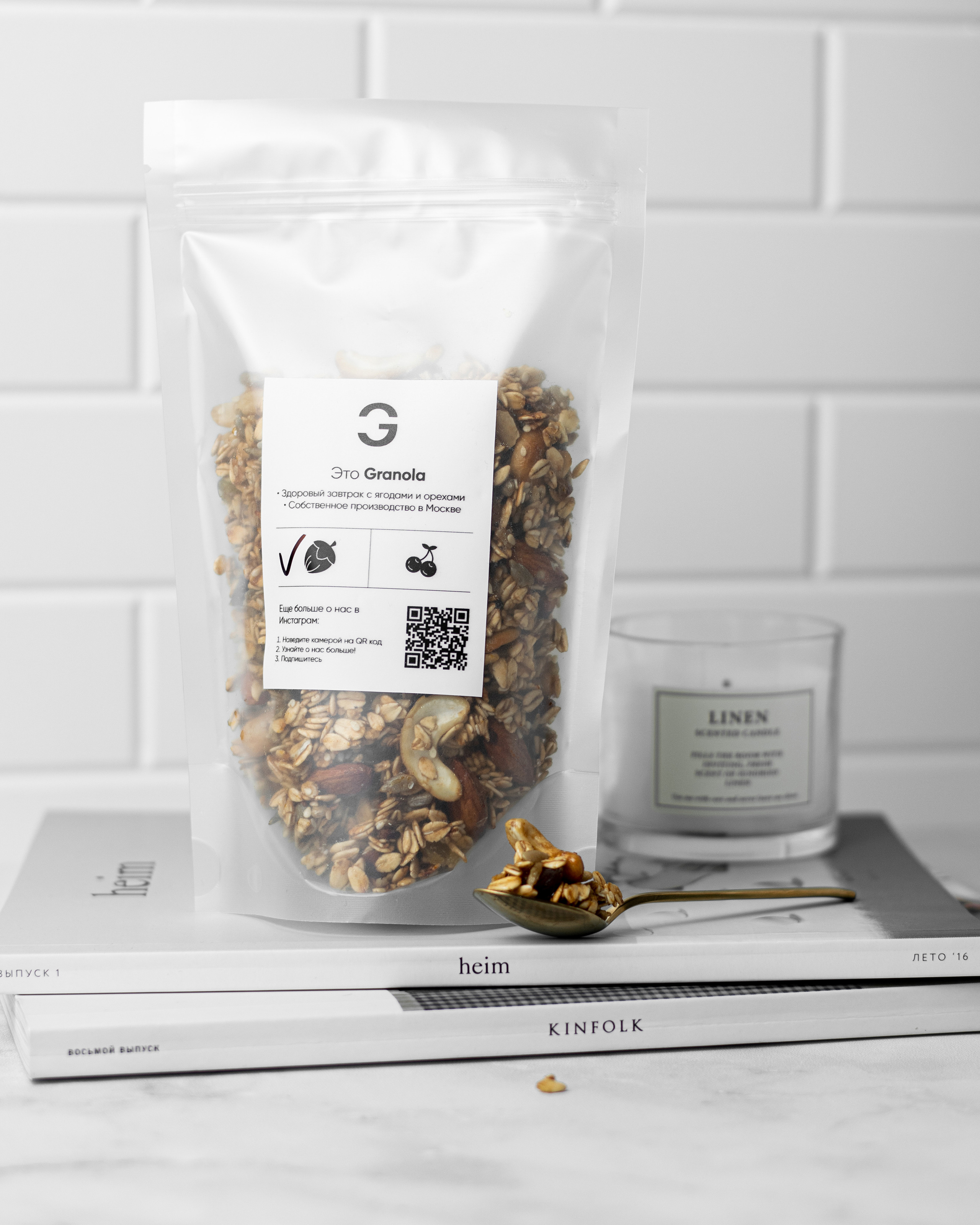 Фотографии гранолы для соц. сетей. Предметный и фуд-фотограф в Москве Мария Гладких