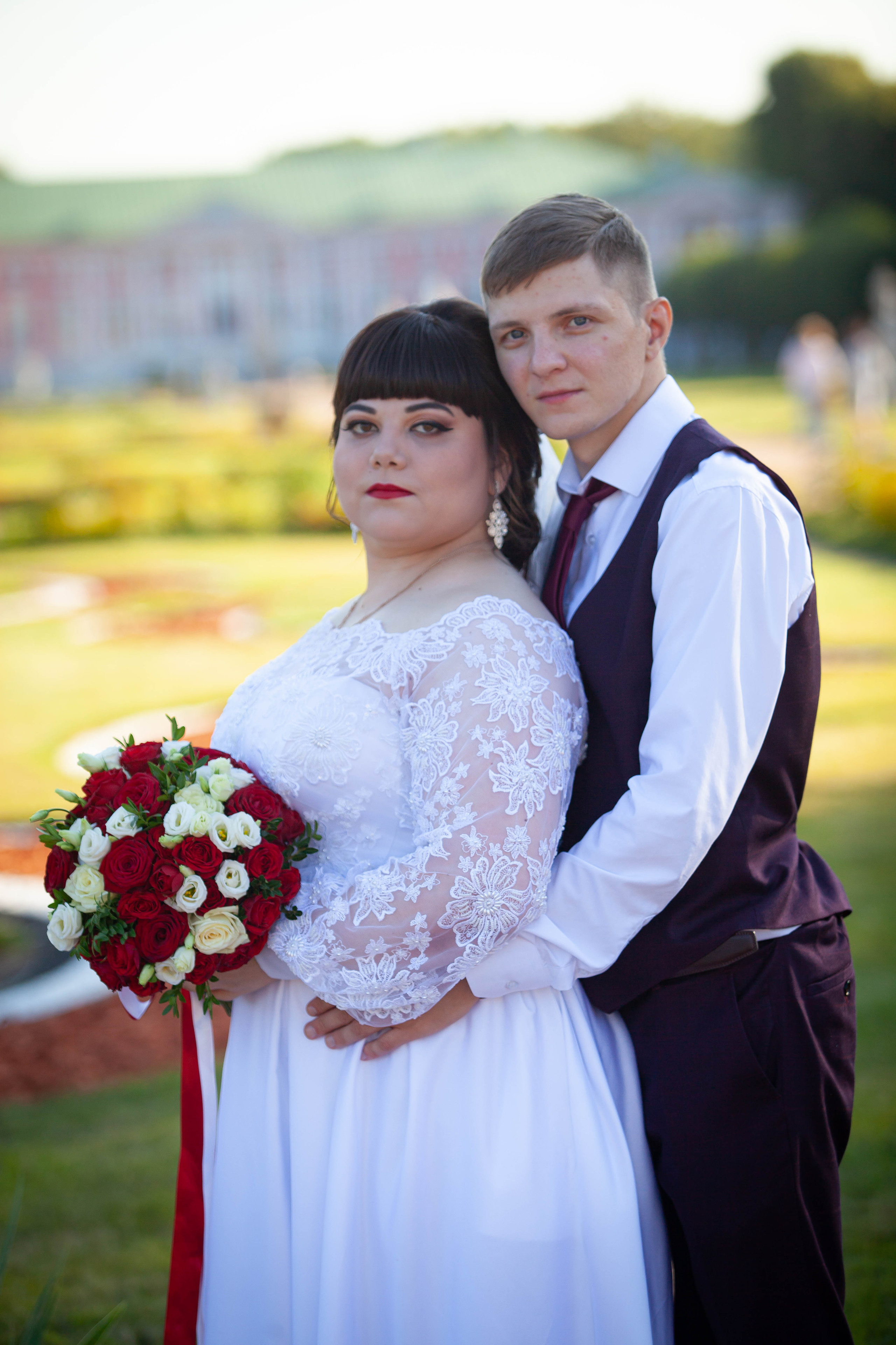 Фотосессия в Кусково для молодоженов Антона и Насти. Свадебный, семейный, детский фотограф в Балашихе Ефанов Алексей