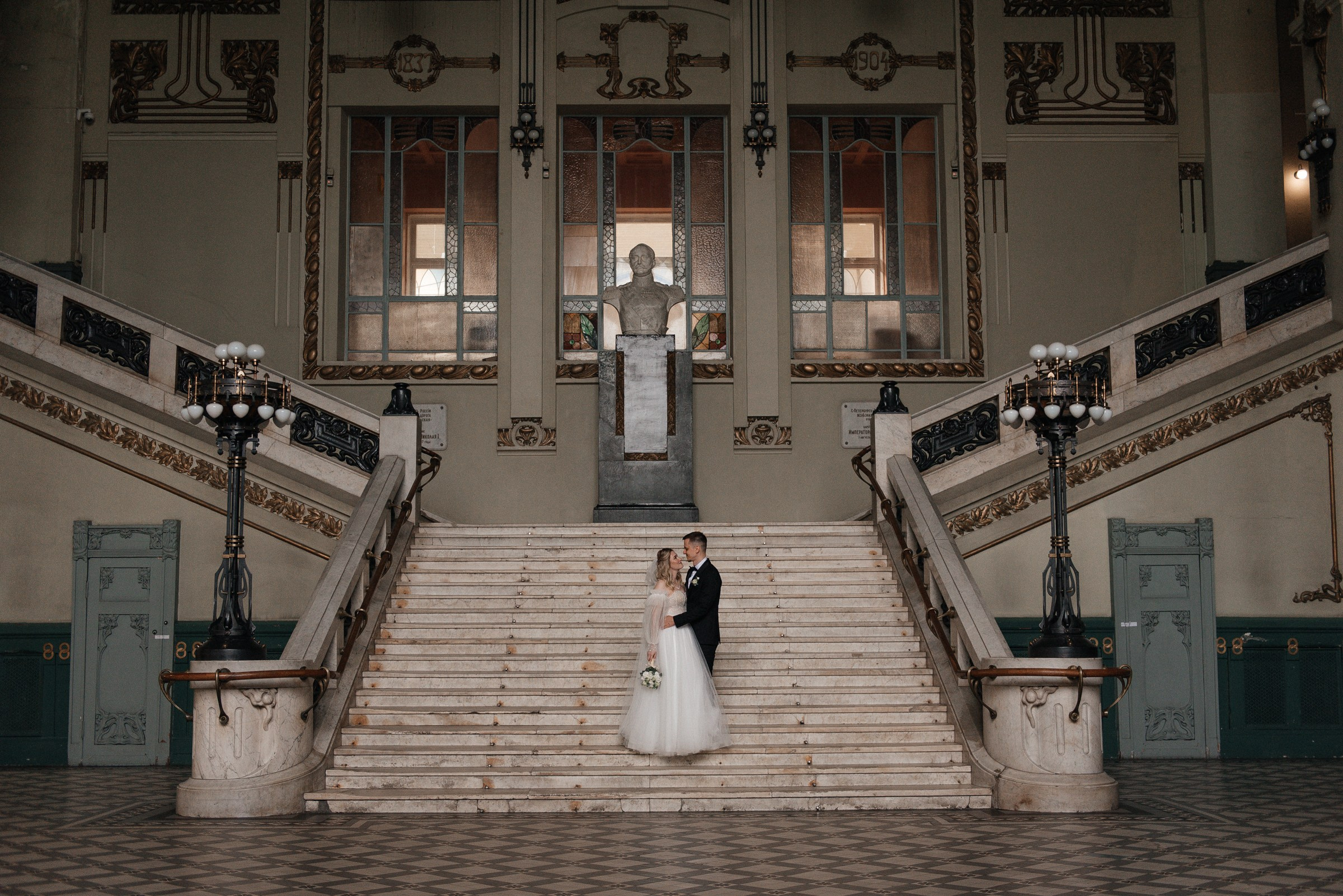 свадебная фотосессия на Витебском вокзале