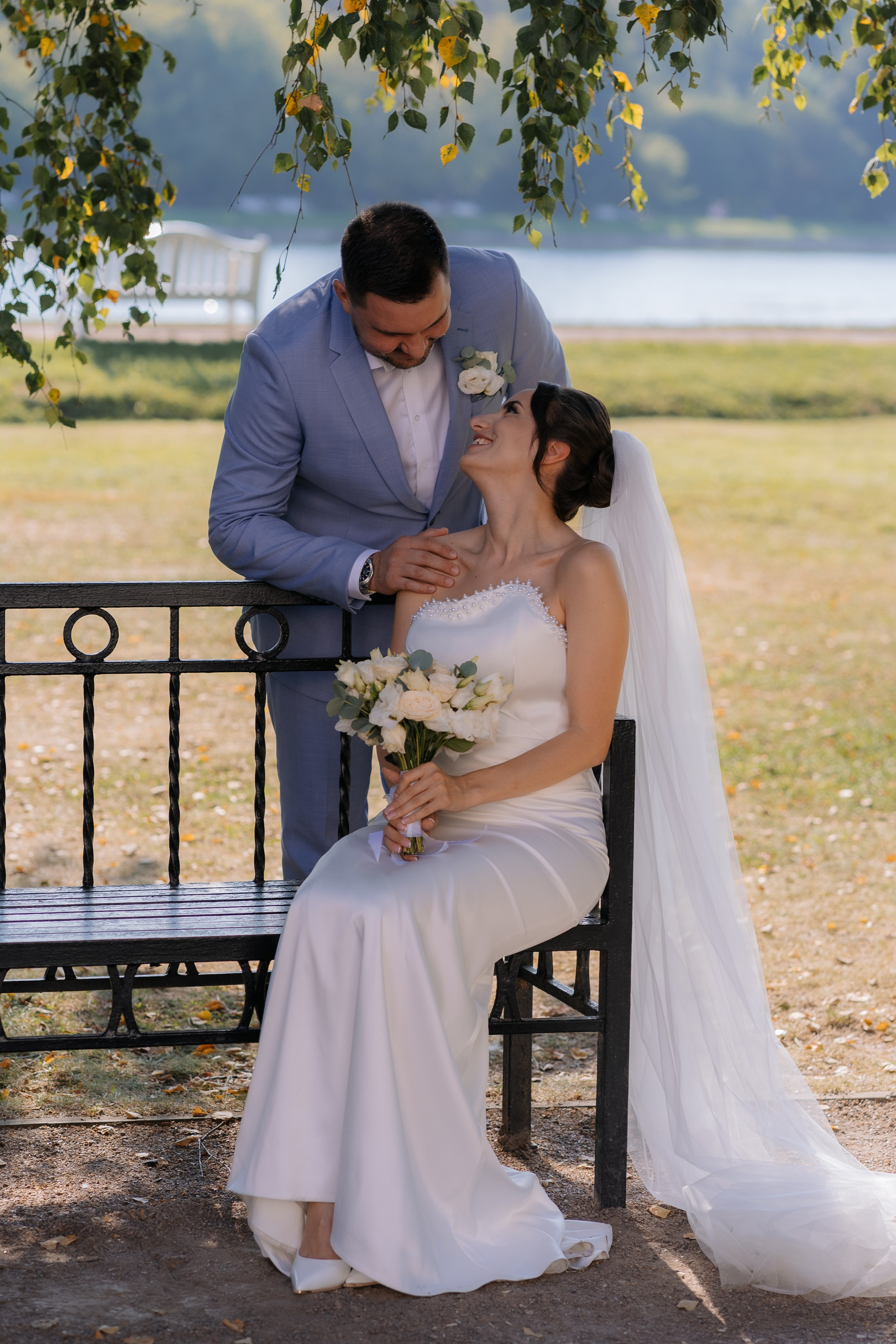 Свадебная фотосессия в Москве, парк Кусково. Свадебный фотограф в Москве Анна Полушина