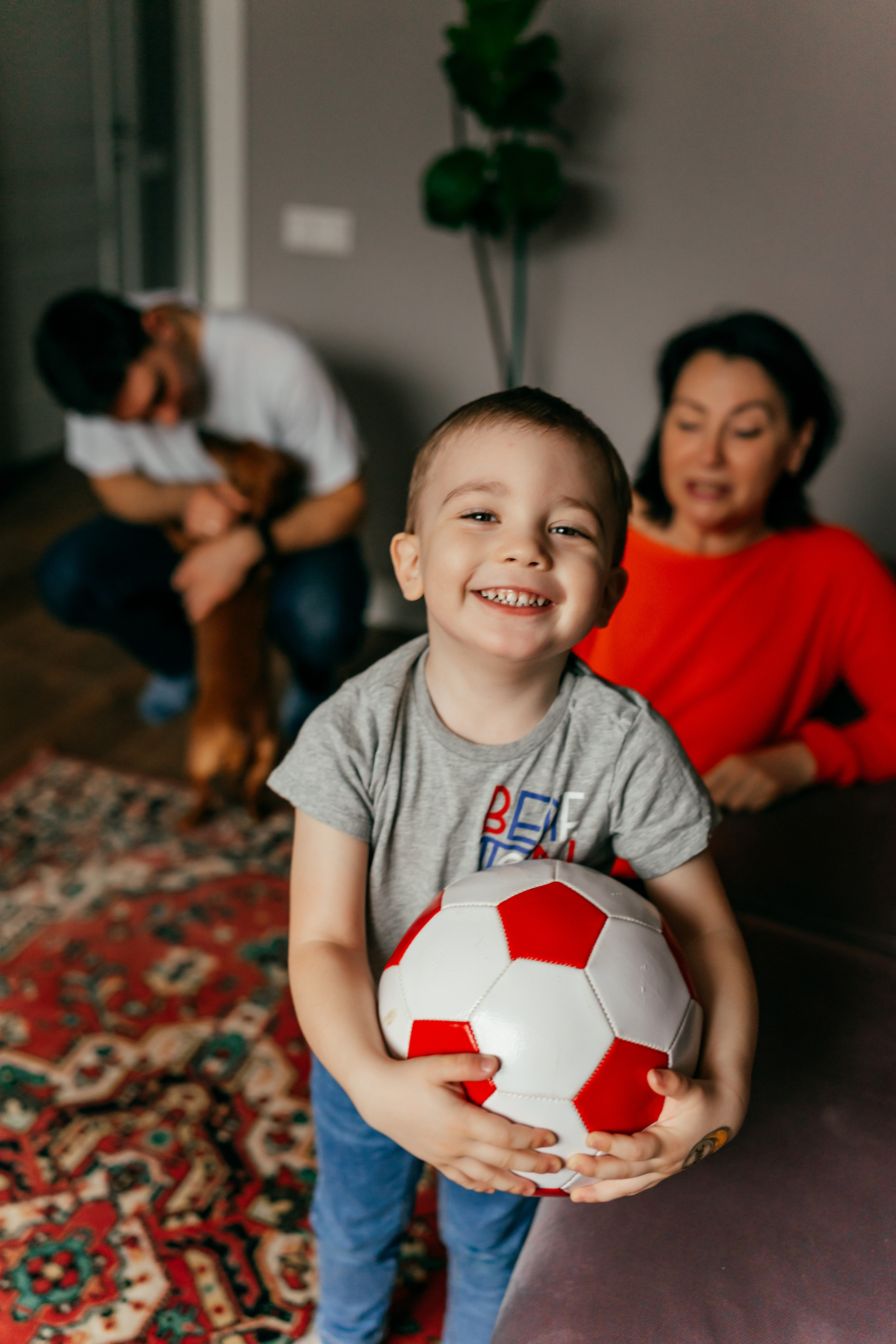 Домашняя семейная фотосессия в кругу семьи. Семейный фотограф в Москве Ирина Жур