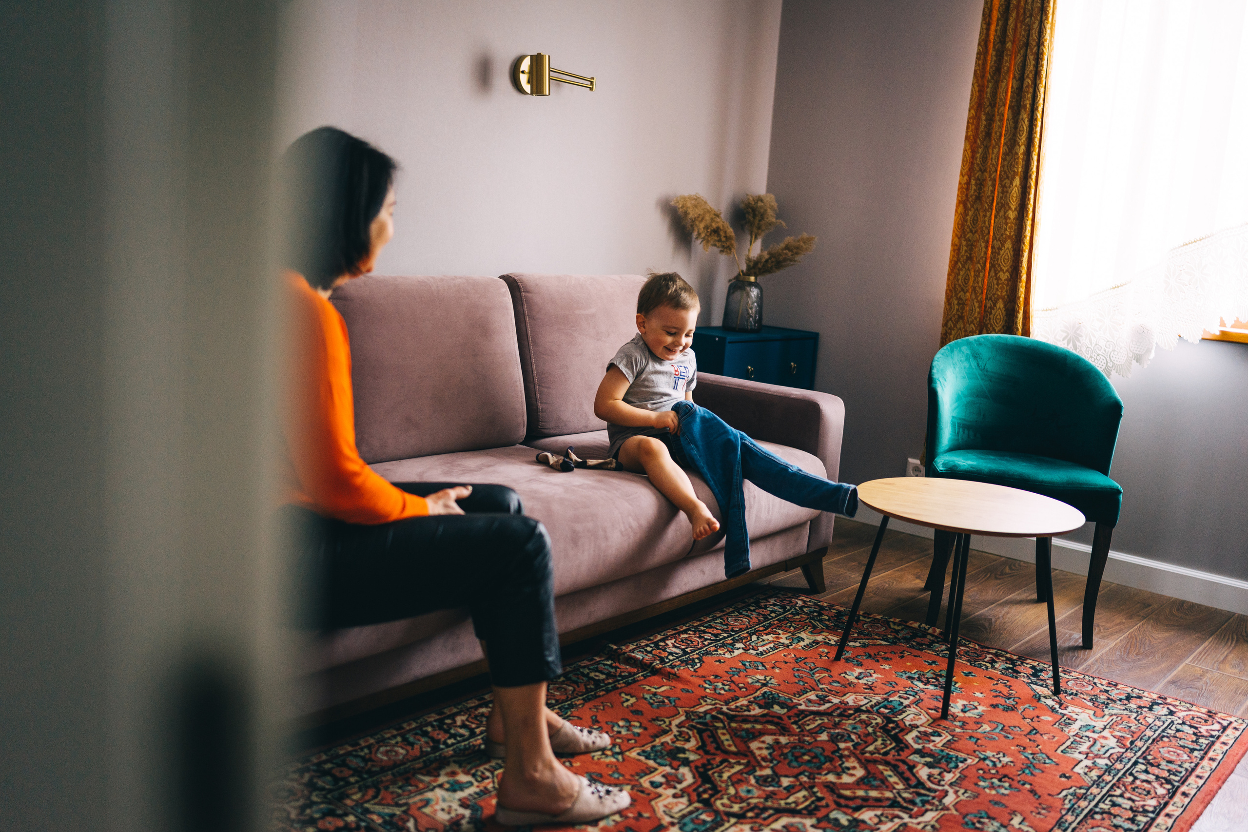 домашняя фотосессия с бабушкой