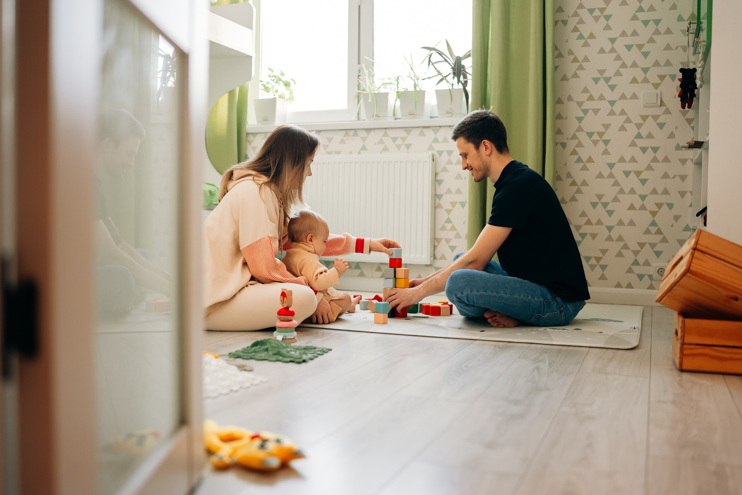 Семейная фотосессия с маленьким ребенком. Семейный фотограф в Москве Ирина Жур