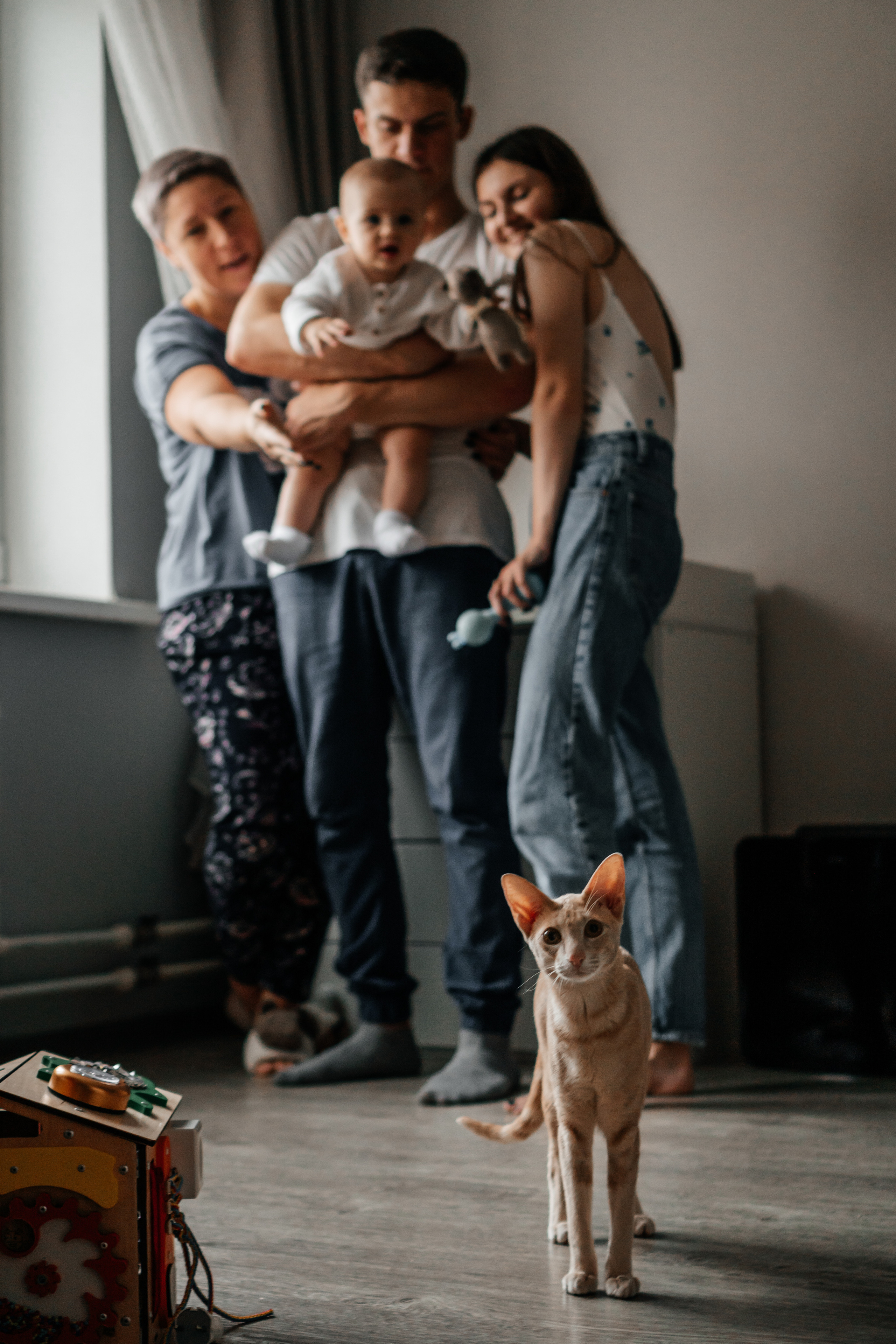 домашняя семейная фотосессия