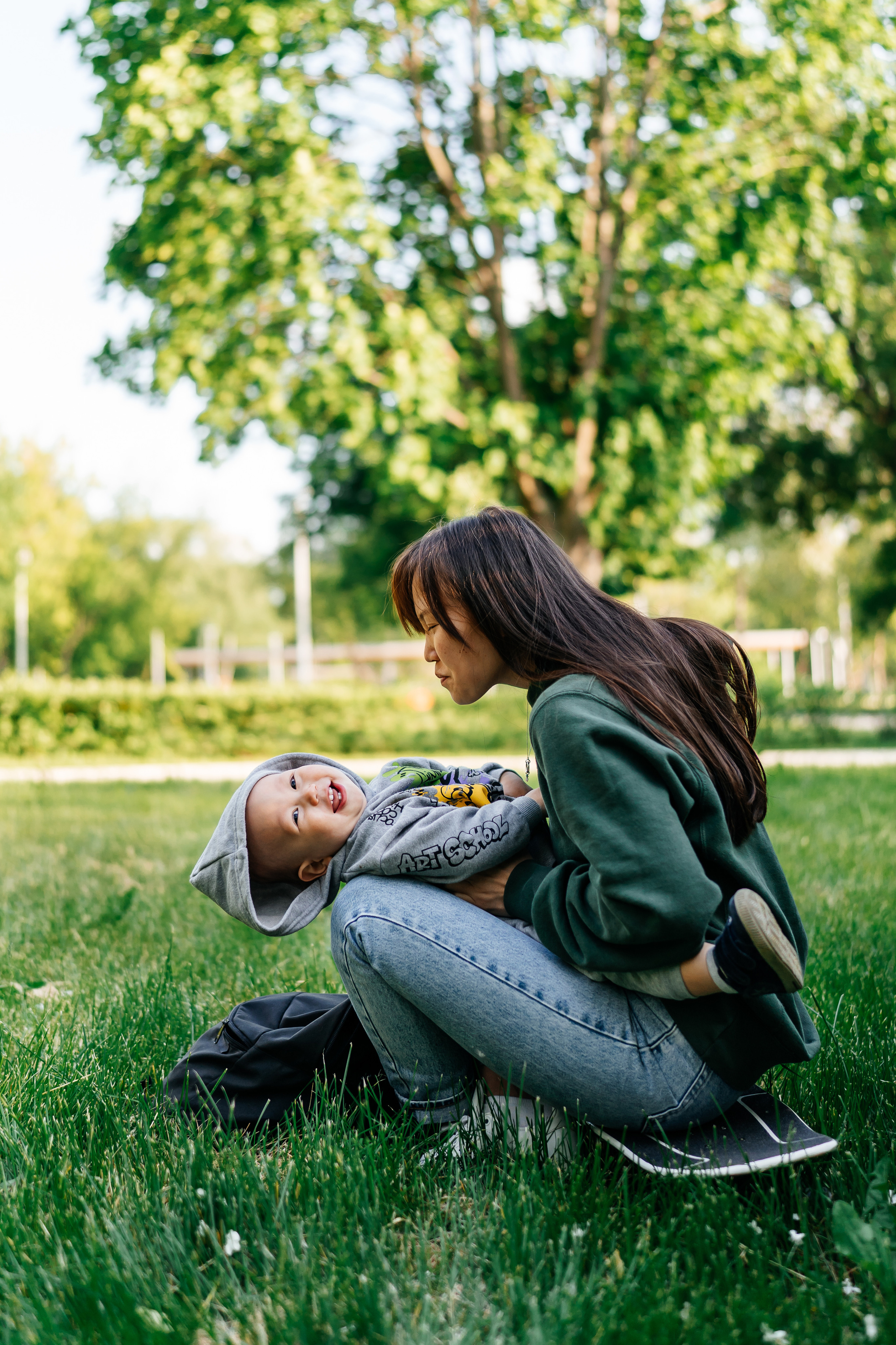 семейная фотосессия мама и сын 