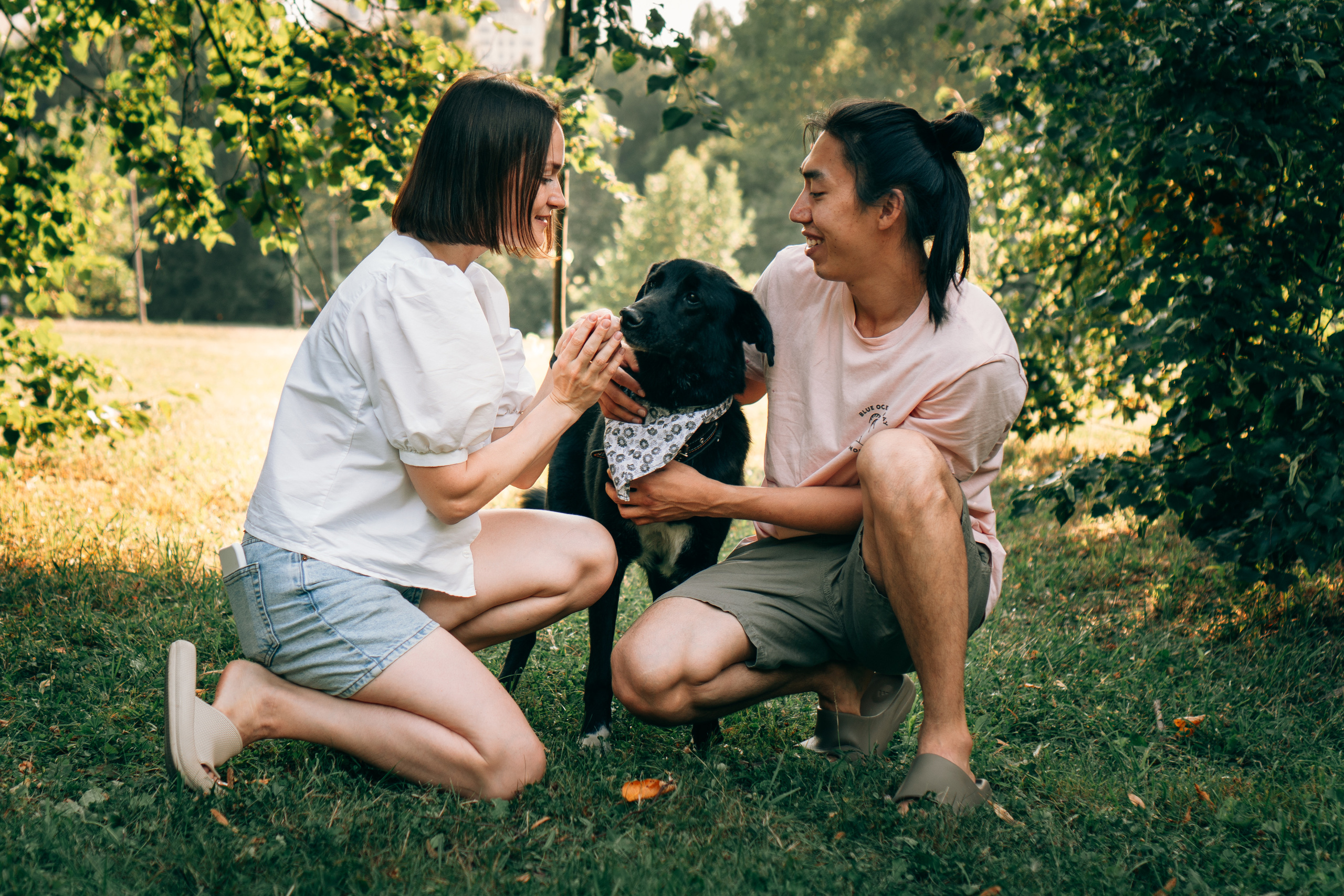 семейная фотосессия с домашними питомцами
