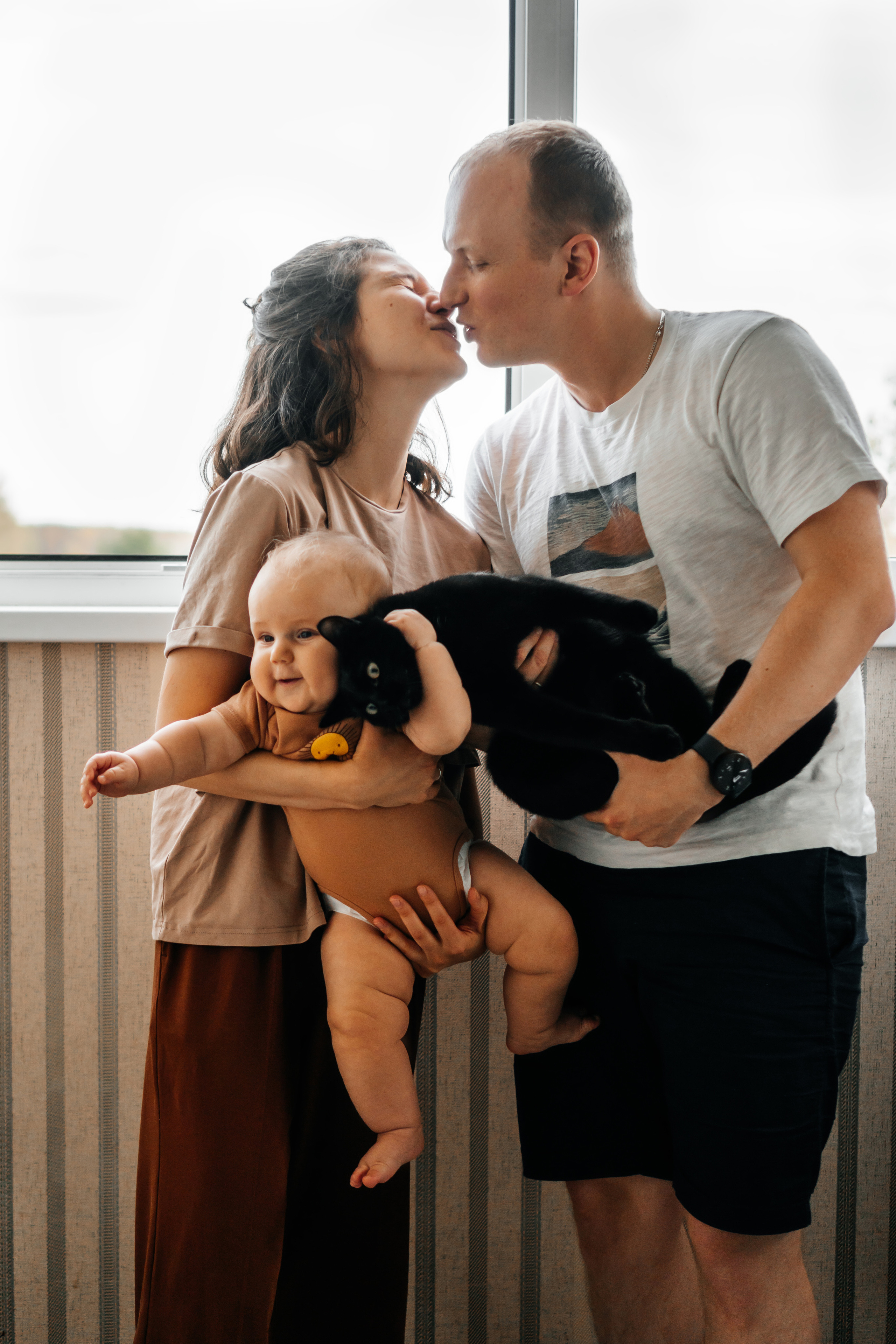 необычная семейная съемка дома