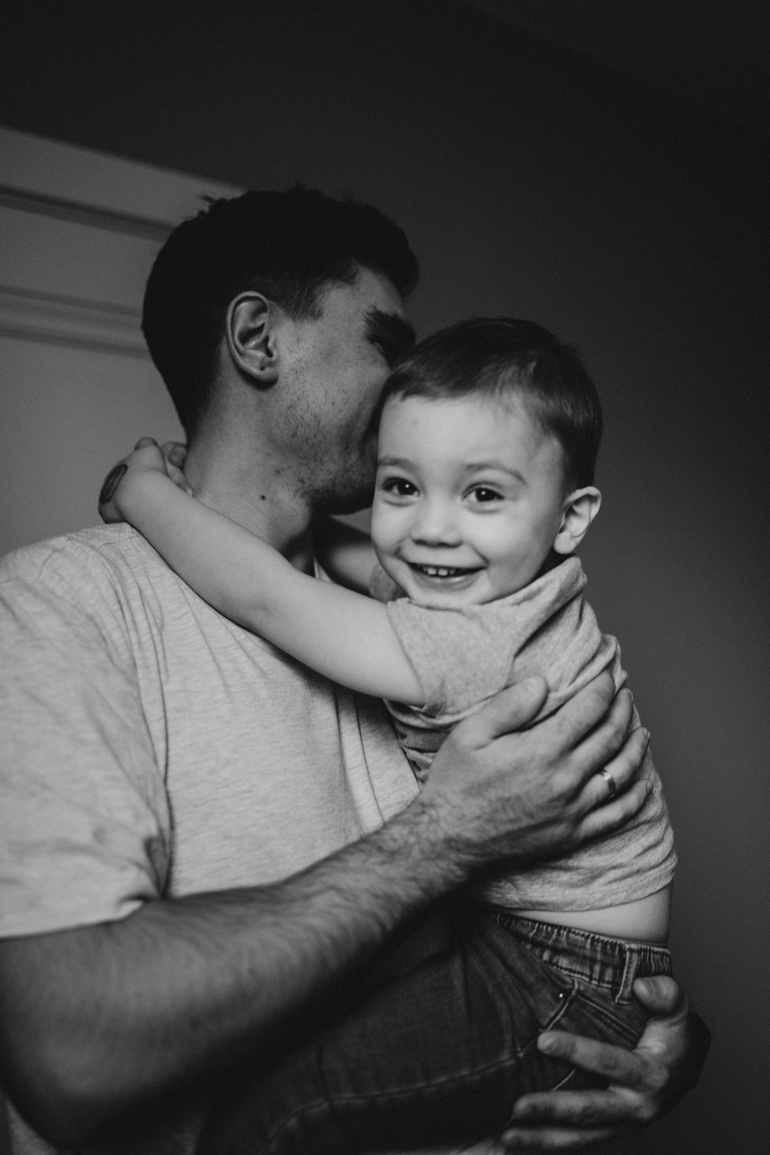 семейная фотосессия папа и сын