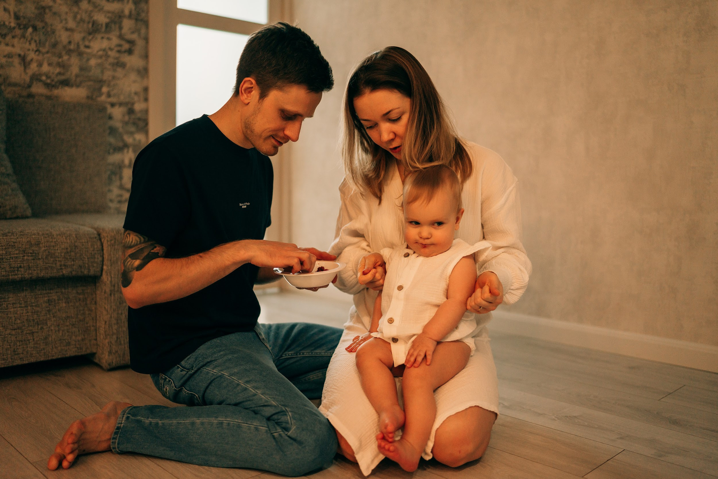 Семейная фотосессия с маленьким ребенком. Семейный фотограф в Москве Ирина Жур