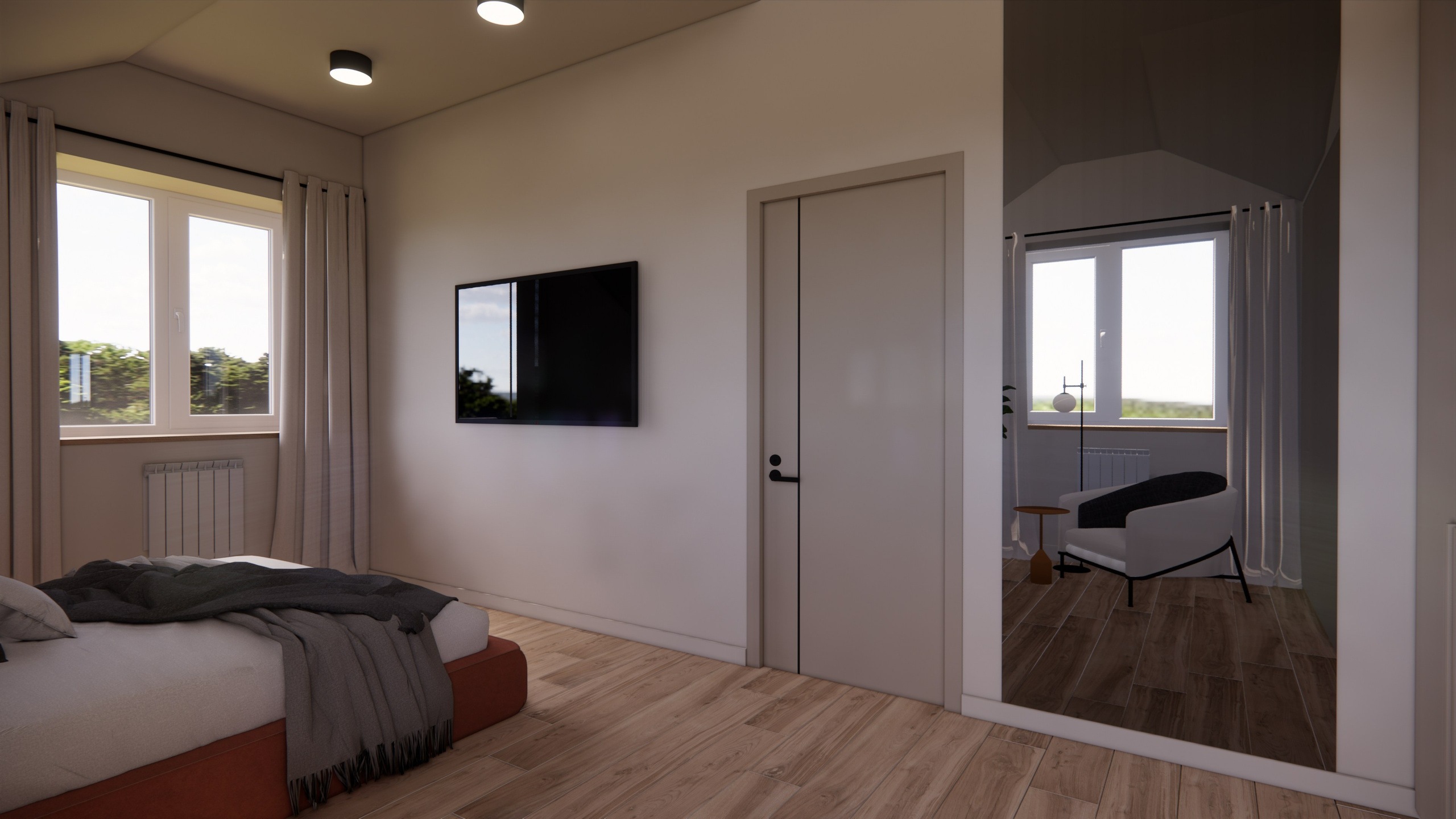 Дуплекс 120 м² в КП ВП-лайт (совместная работа с Любовью Поляковой designpolyakova.ru). Push-design.ru