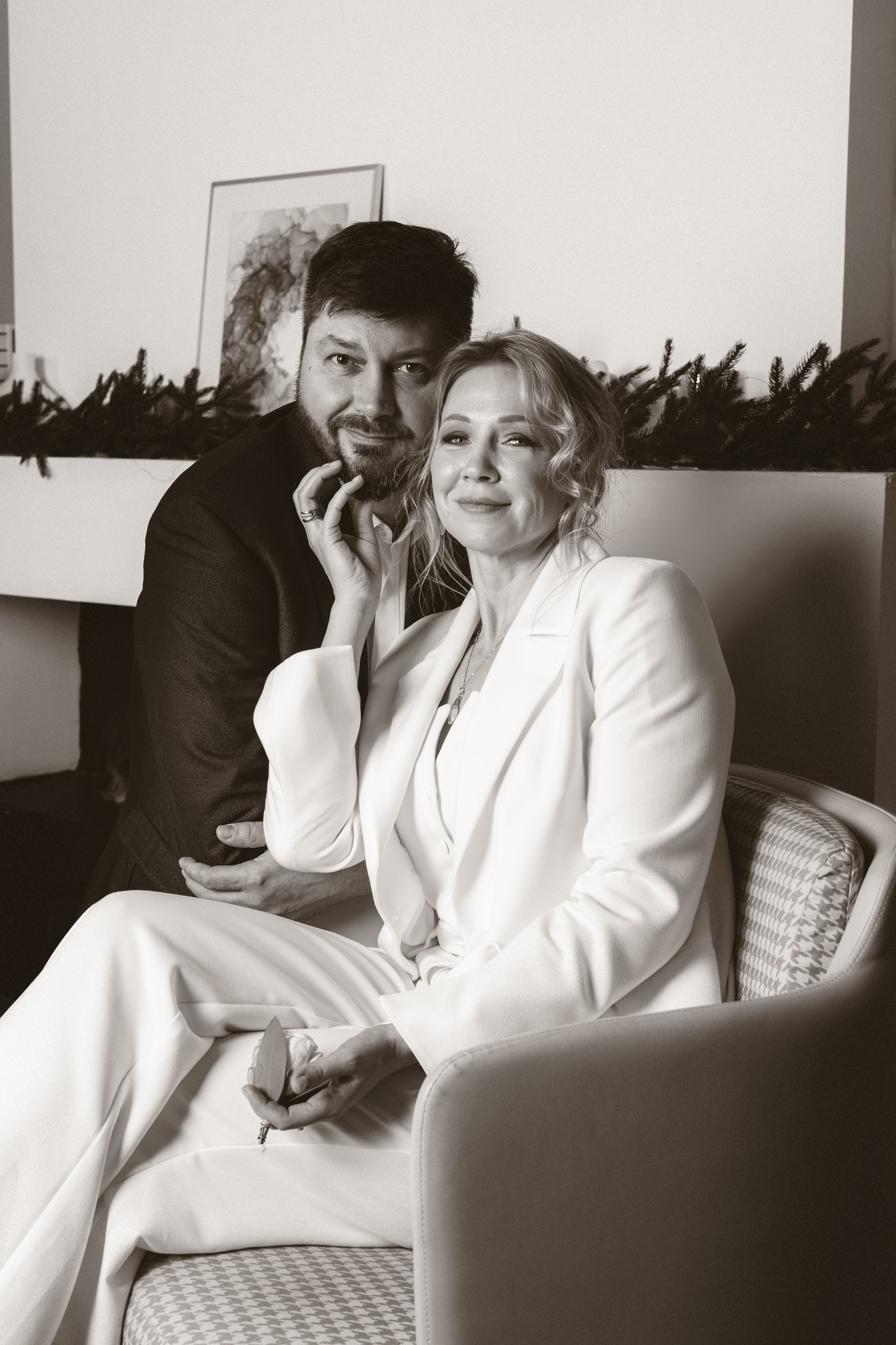 Новогодняя фотосессия прекрасной семьи