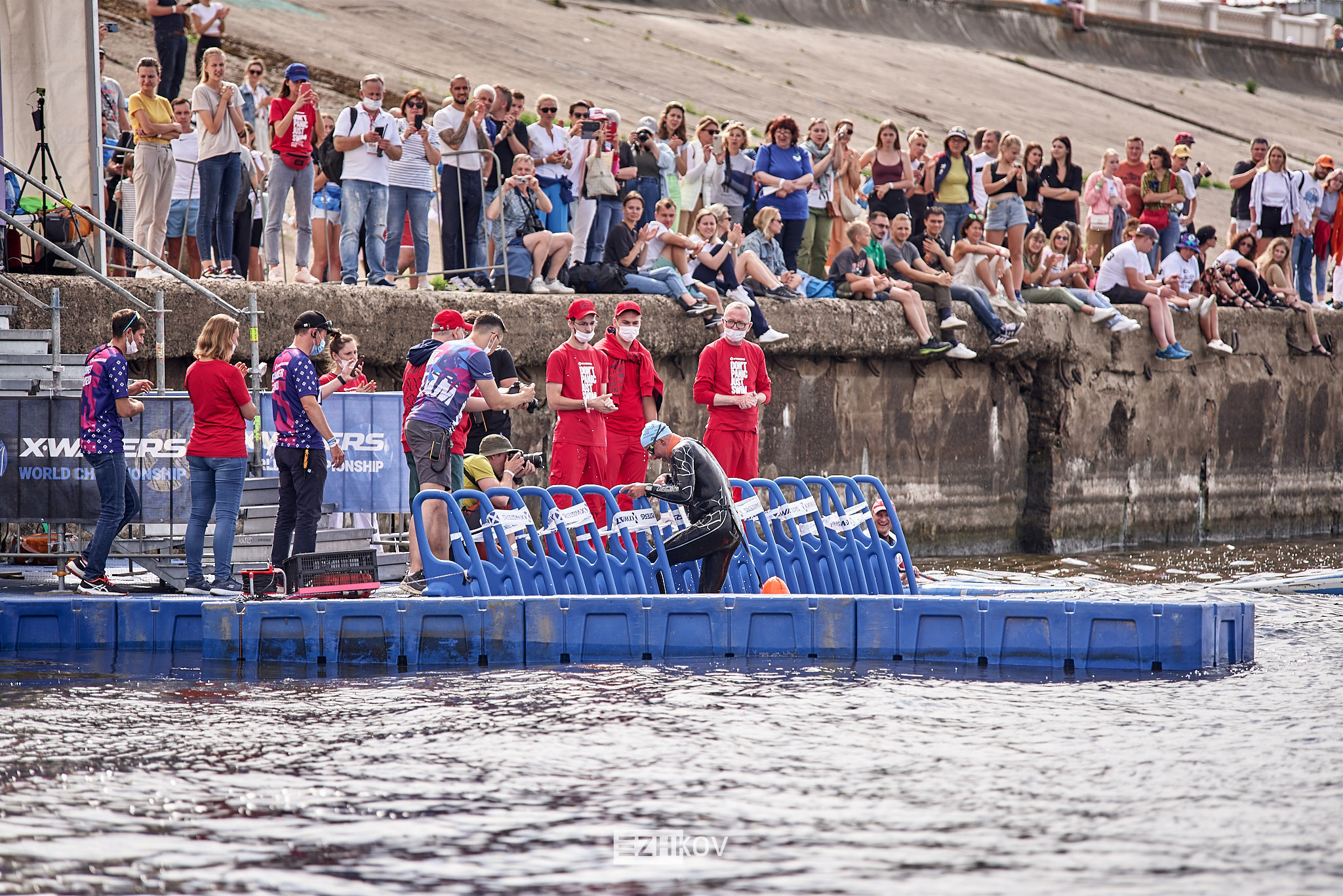 X-waters Volga 2021. Нижний Новгород. 25 июля. Фотограф Алексей Ежков. Заплыв в открытой воде 1, 3 и 5 км.