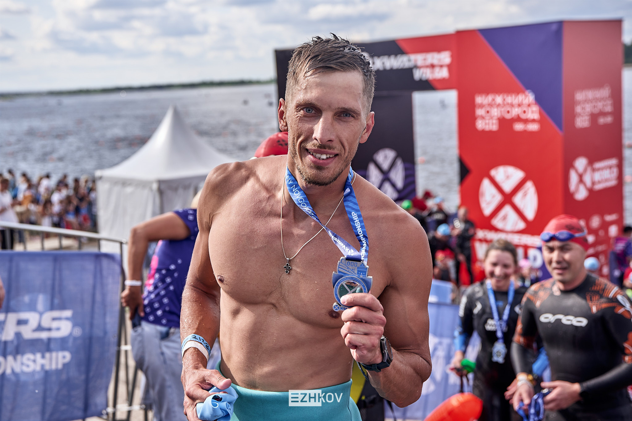 X-waters Volga 2021. Нижний Новгород. 25 июля. Фотограф Алексей Ежков. Заплыв в открытой воде 1, 3 и 5 км.