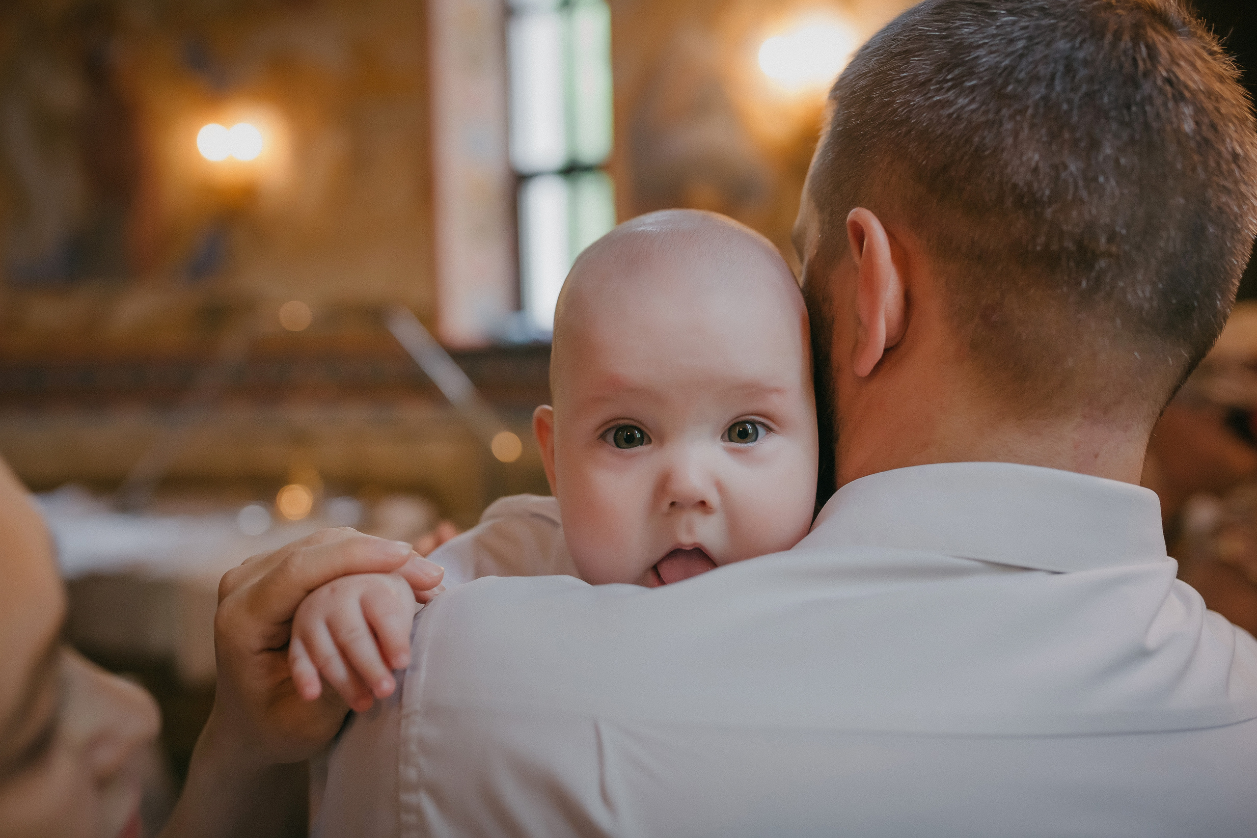 Крещение Кирилла. Храм Георгия Победоносца. Семейный фотограф в Сургуте