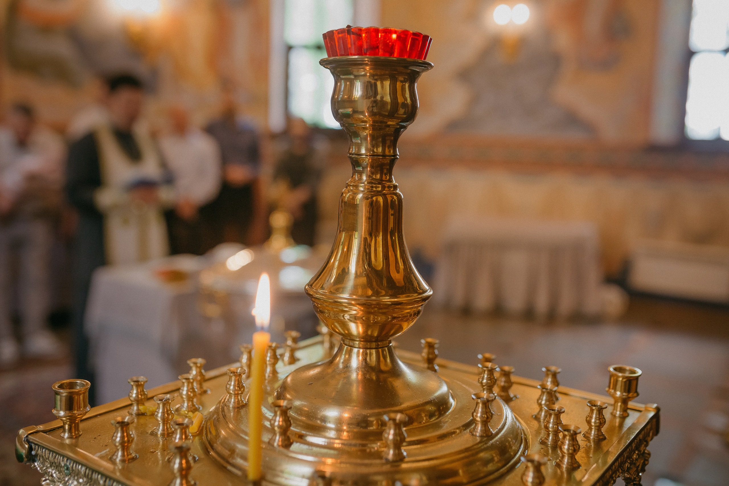 Крещение Кирилла. Храм Георгия Победоносца. Семейный фотограф в Сургуте