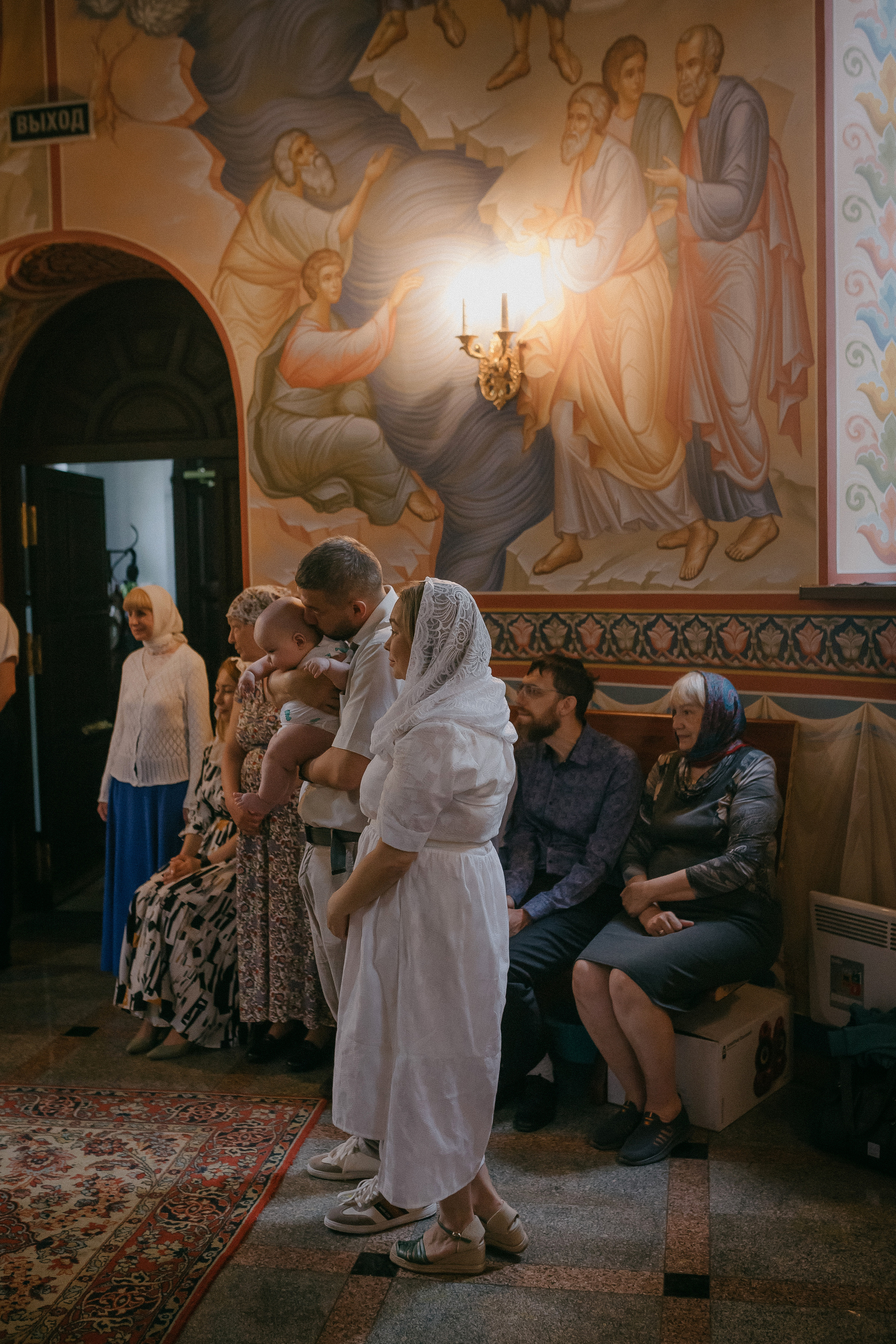 Крещение Кирилла. Храм Георгия Победоносца. Семейный фотограф в Сургуте