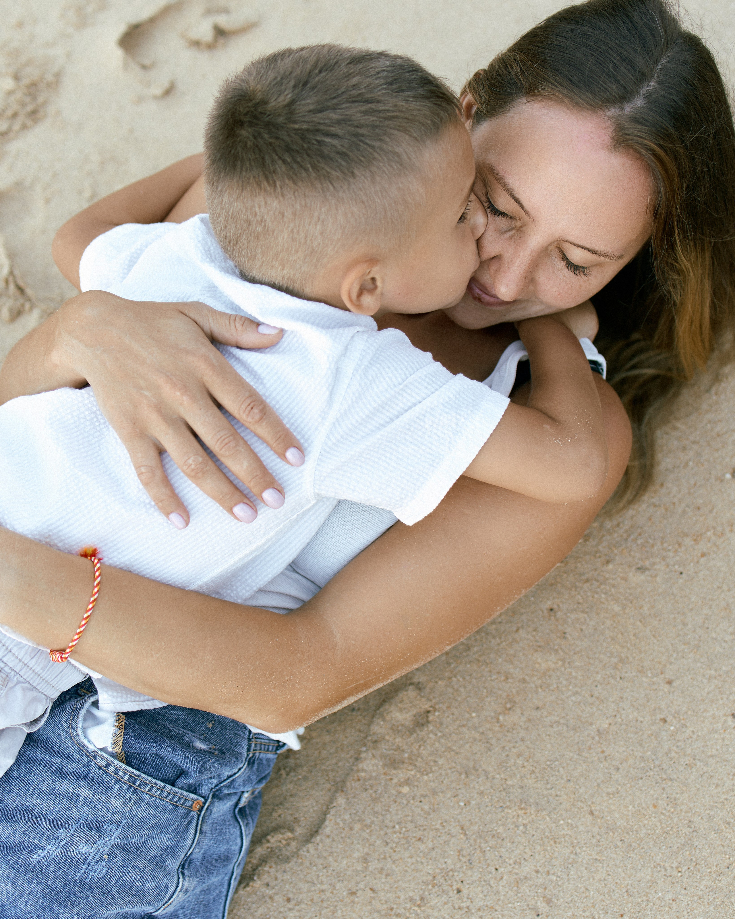 семейная съёмка на пляже