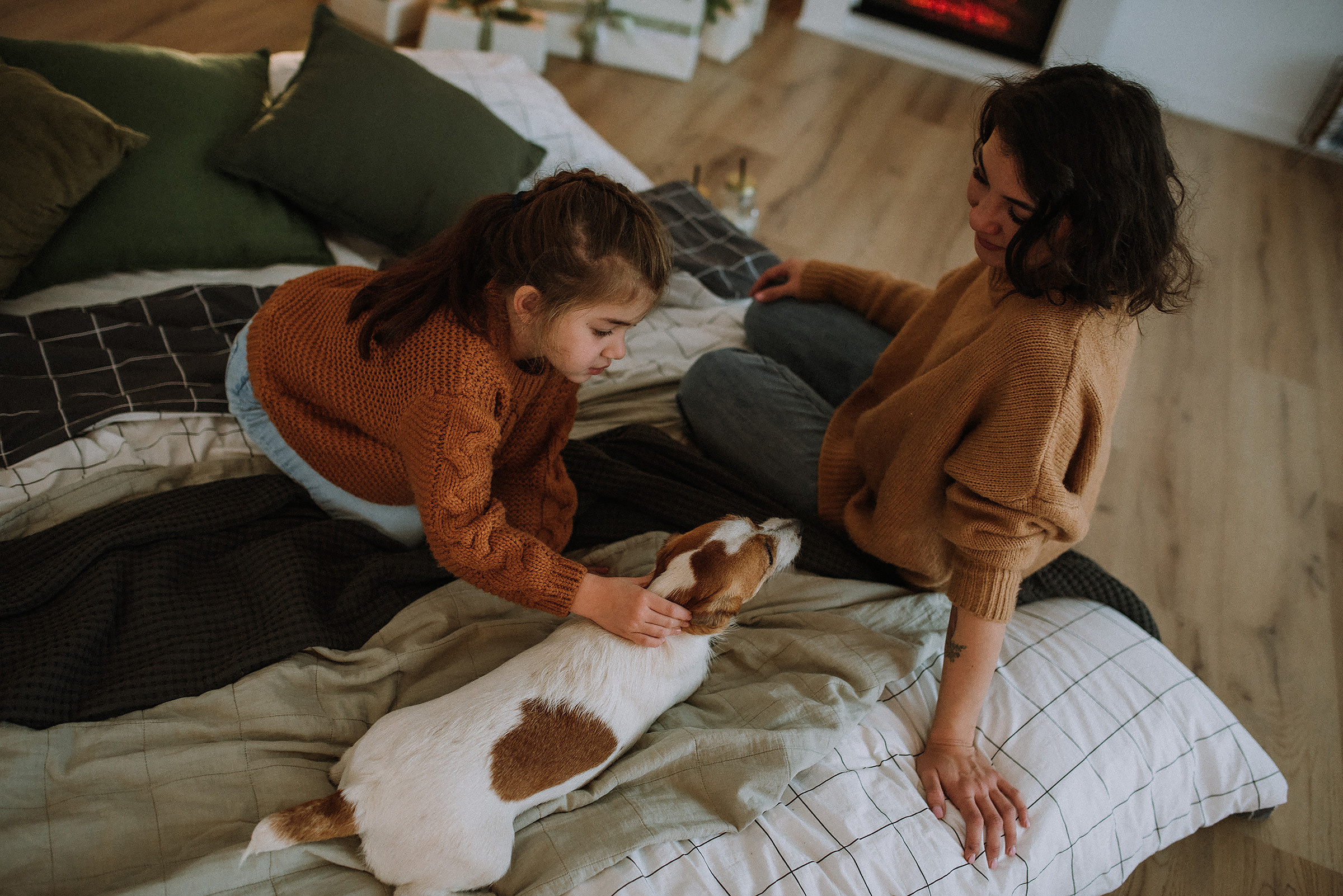 Алина, дочка София и собака. Фотограф в Санкт-Петребурге и в Великих Луках Волченкова Екатерина