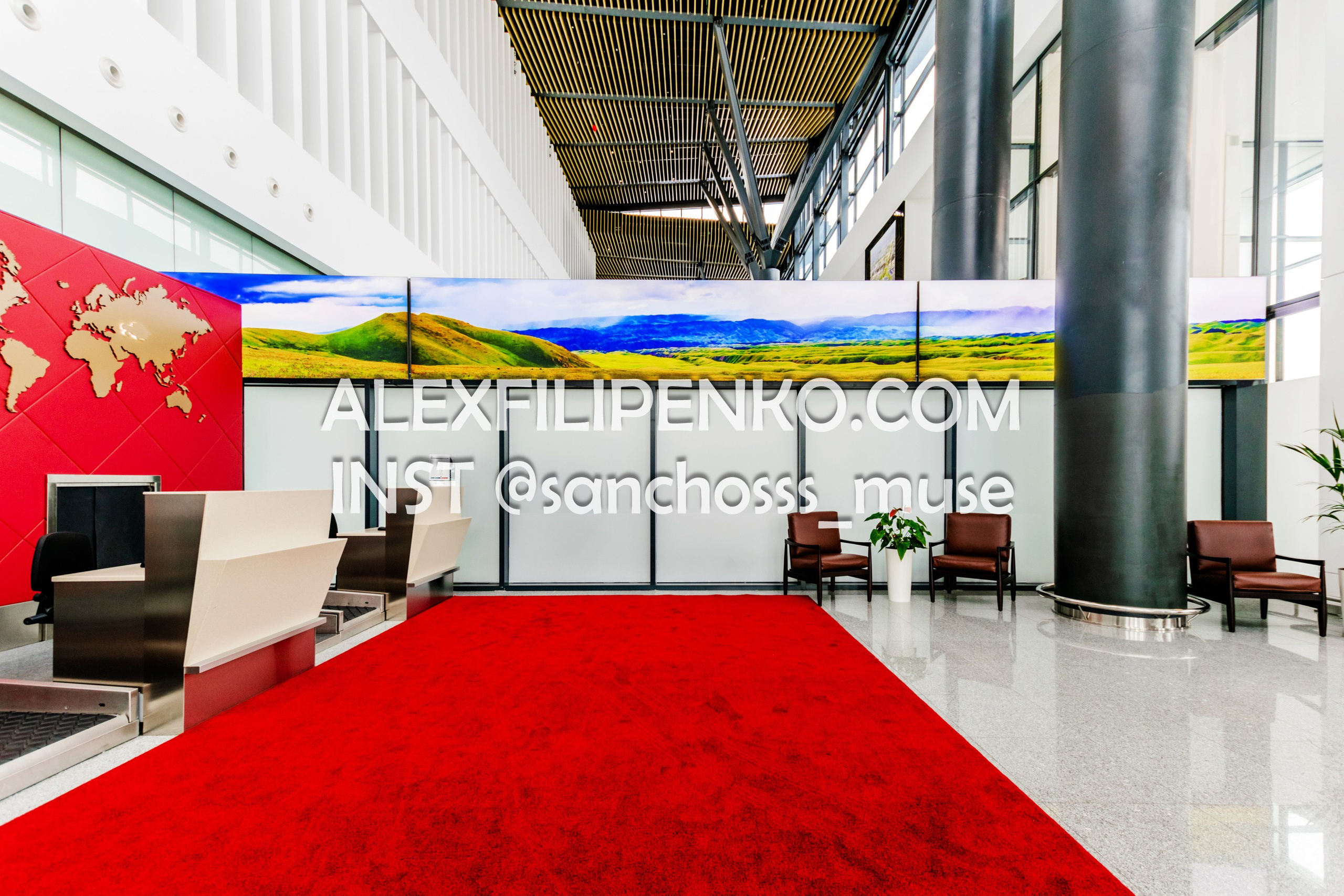 Фотосъемка для рекламного оператора MYD Production в Аэропорту Астаны. Фотограф интерьера недвижимости и архитектуры в Астане