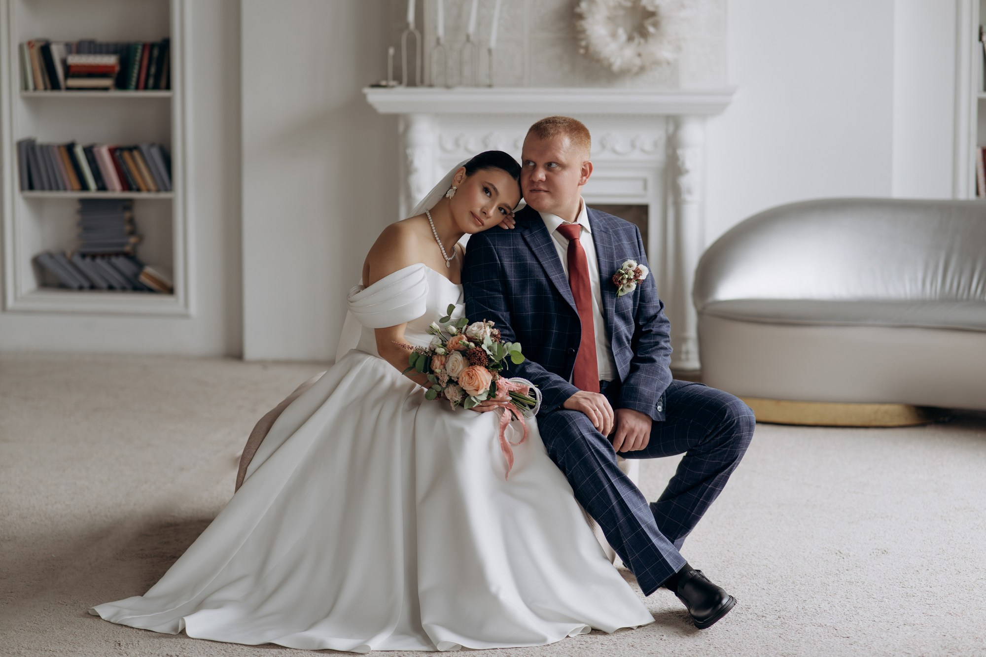 Свадебная фотосессия в студии. Свадебный и репортажный фотограф в Ярославле Евгений Сальников