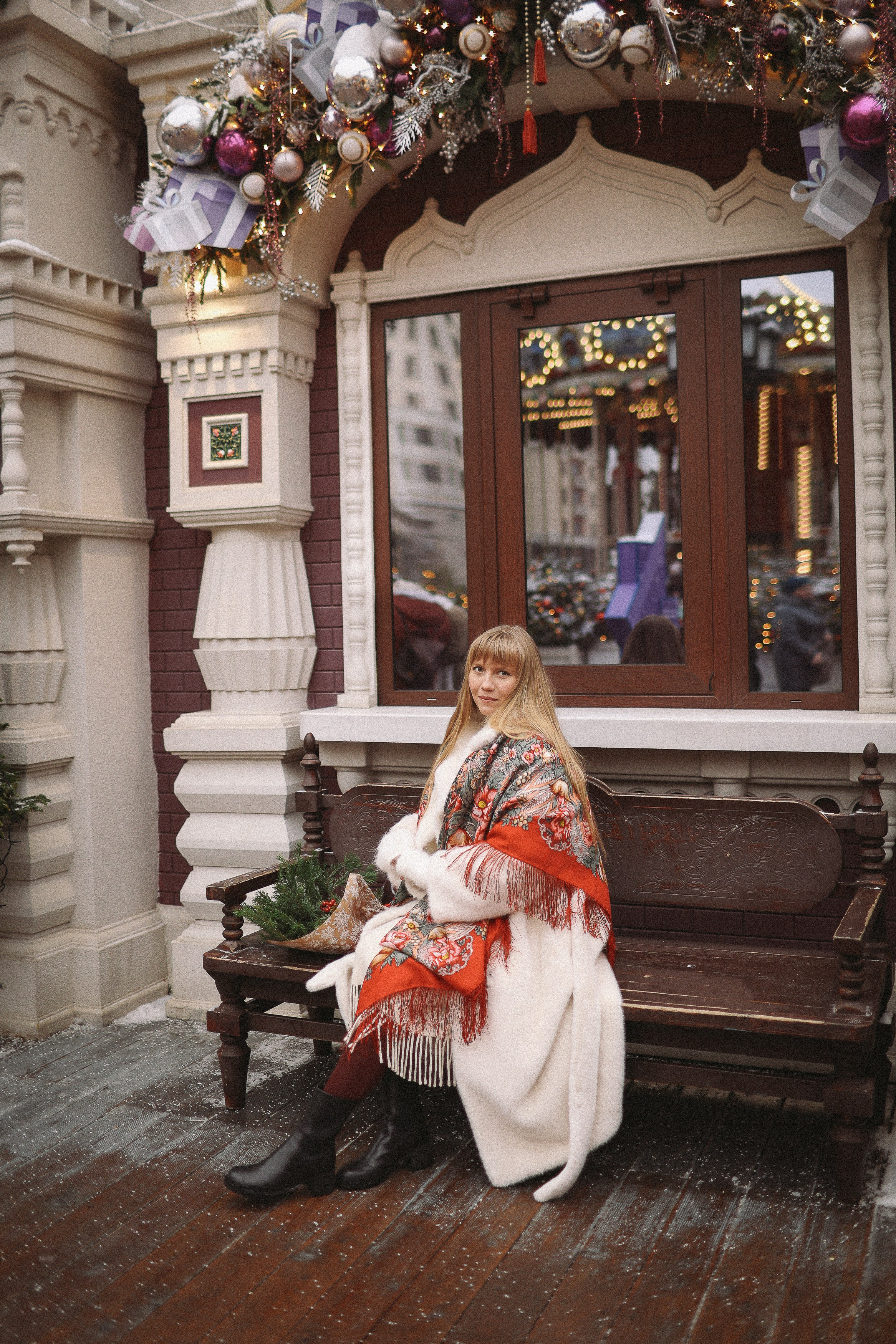 Новогодняя фотосессия на Гум Ярмарке. Фотограф Владимир Москва