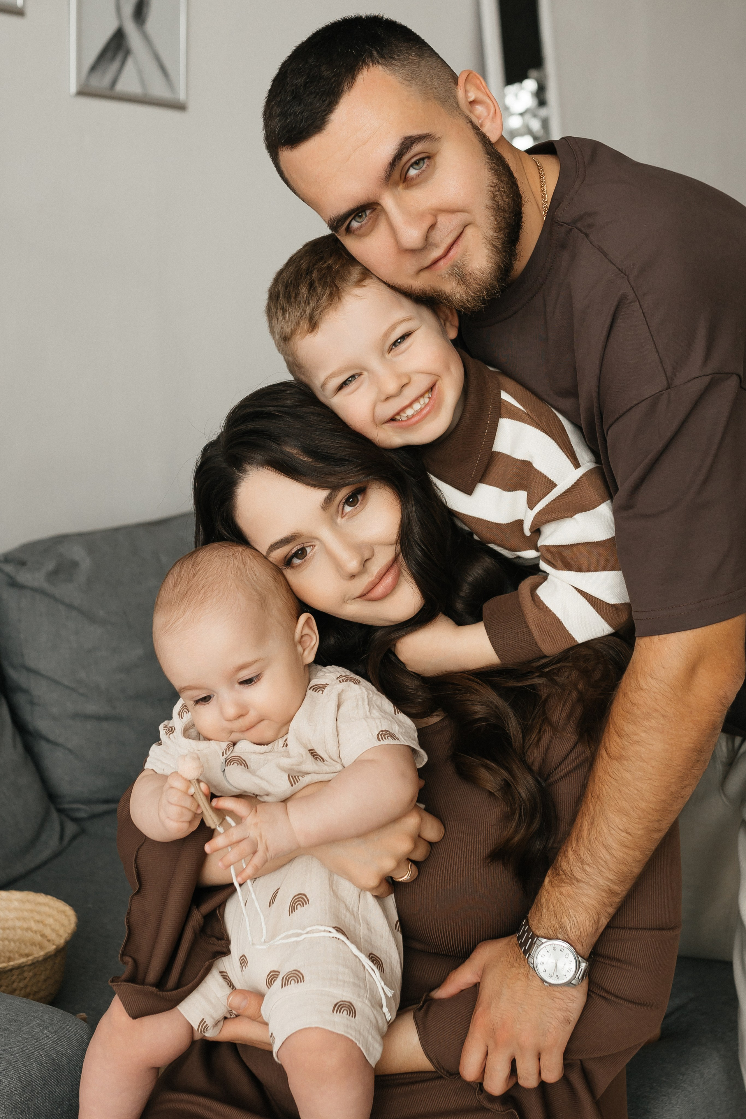 Светлана, Данил, Арсений и Савелий. Фотограф Ким Наталья в Красноярске