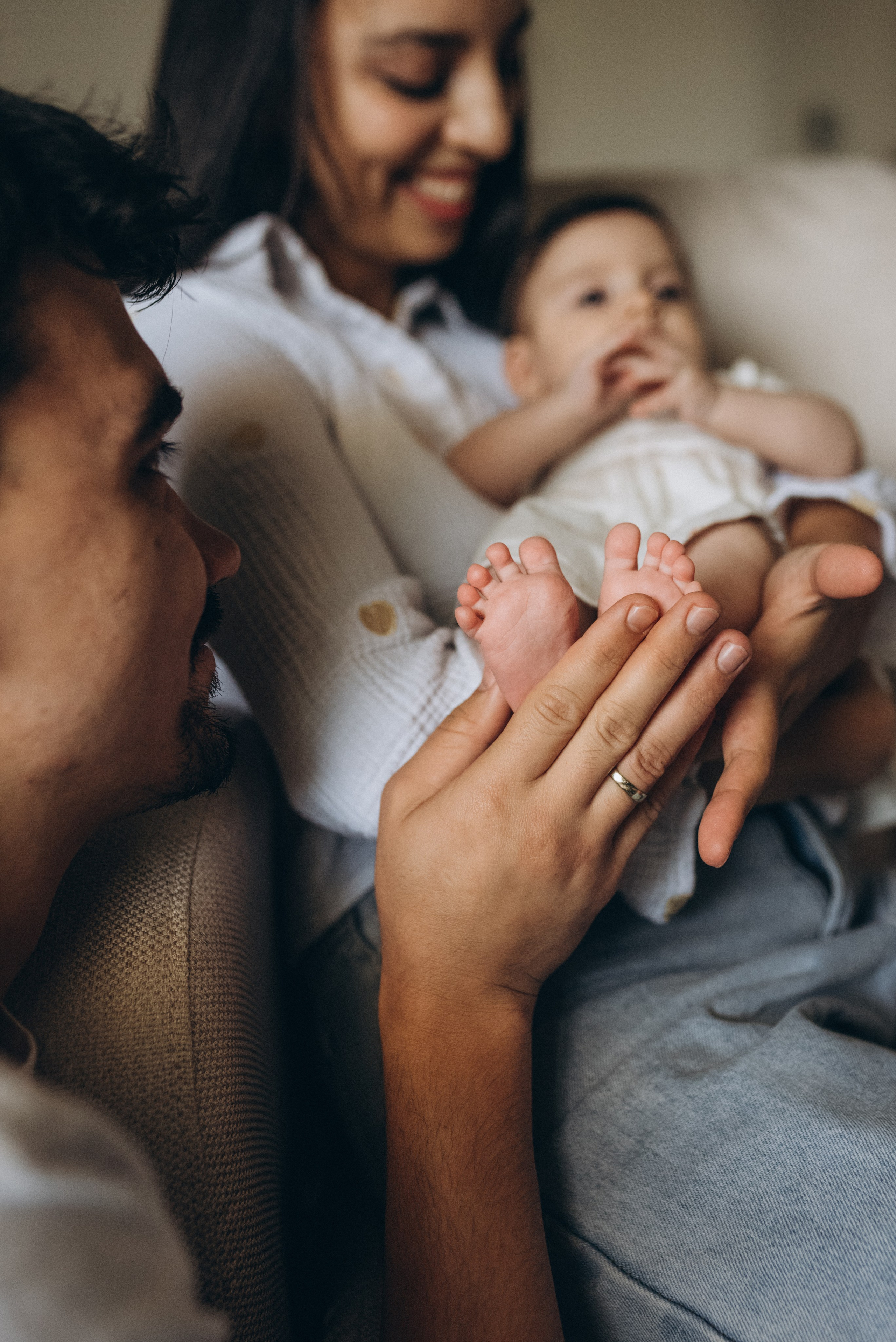 Newborn Lifestyle: Евгения, Артем и София. Family photographer in Israel | Alesya Superfin