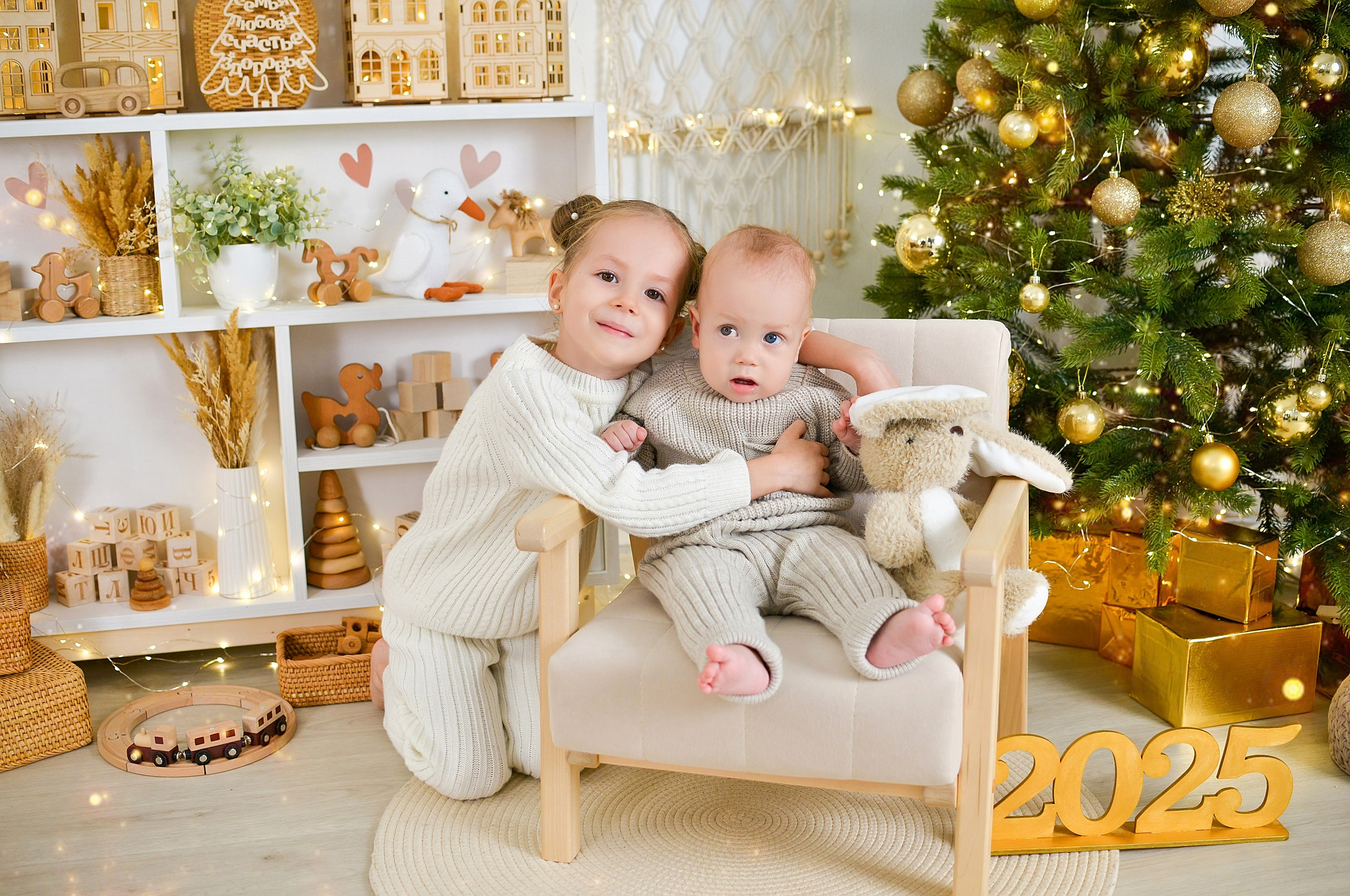 Новогодняя семейная фотосессия в Краснодаре 2023-2024. Фотограф новорожденных Краснодар Малышенко Надежда