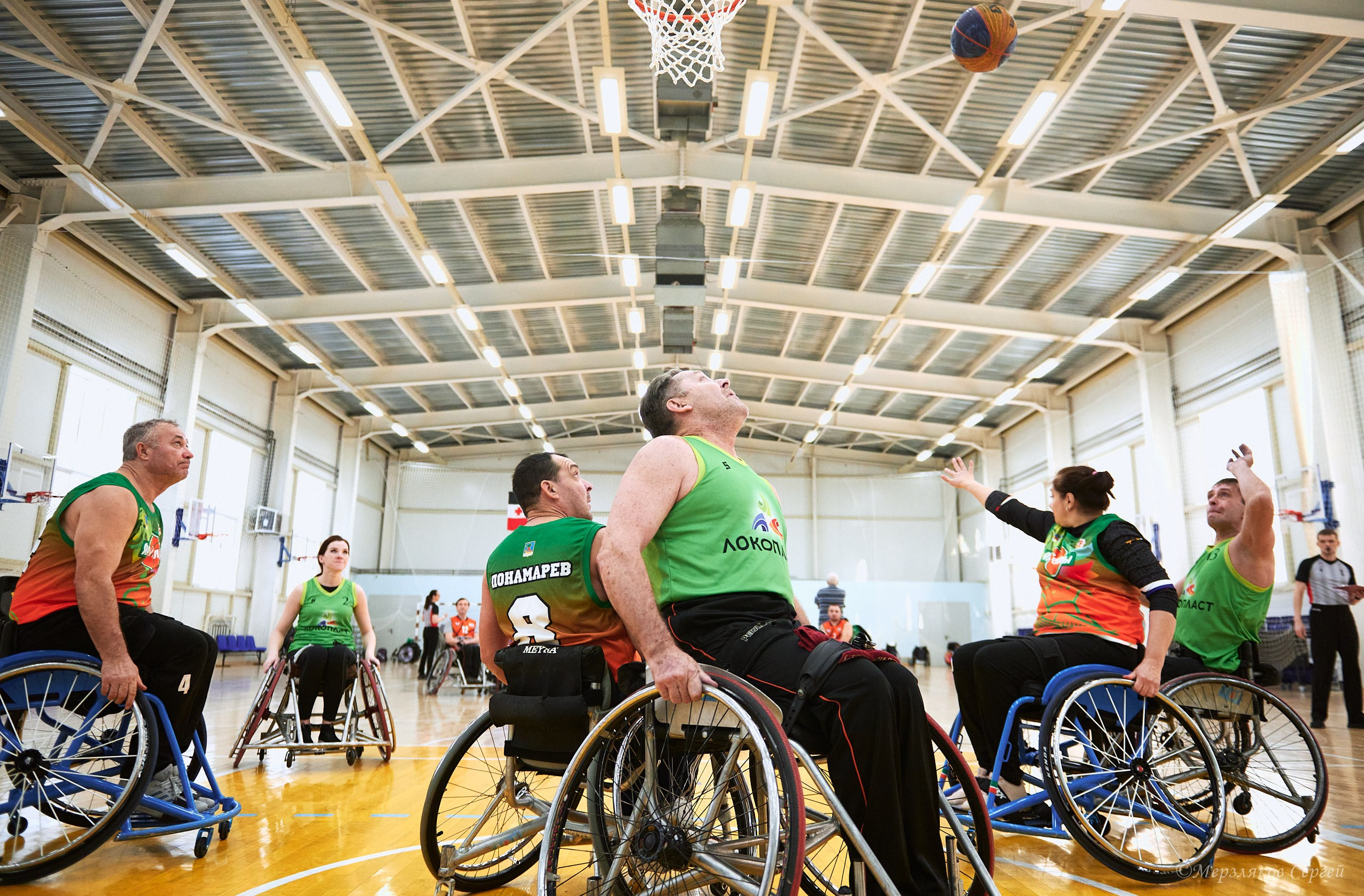 X традиционный Рождественский турнир по баскетболу на колясках. Ижевск. Спортивный репортажный фотограф в Ижевске Сергей Мерзляков