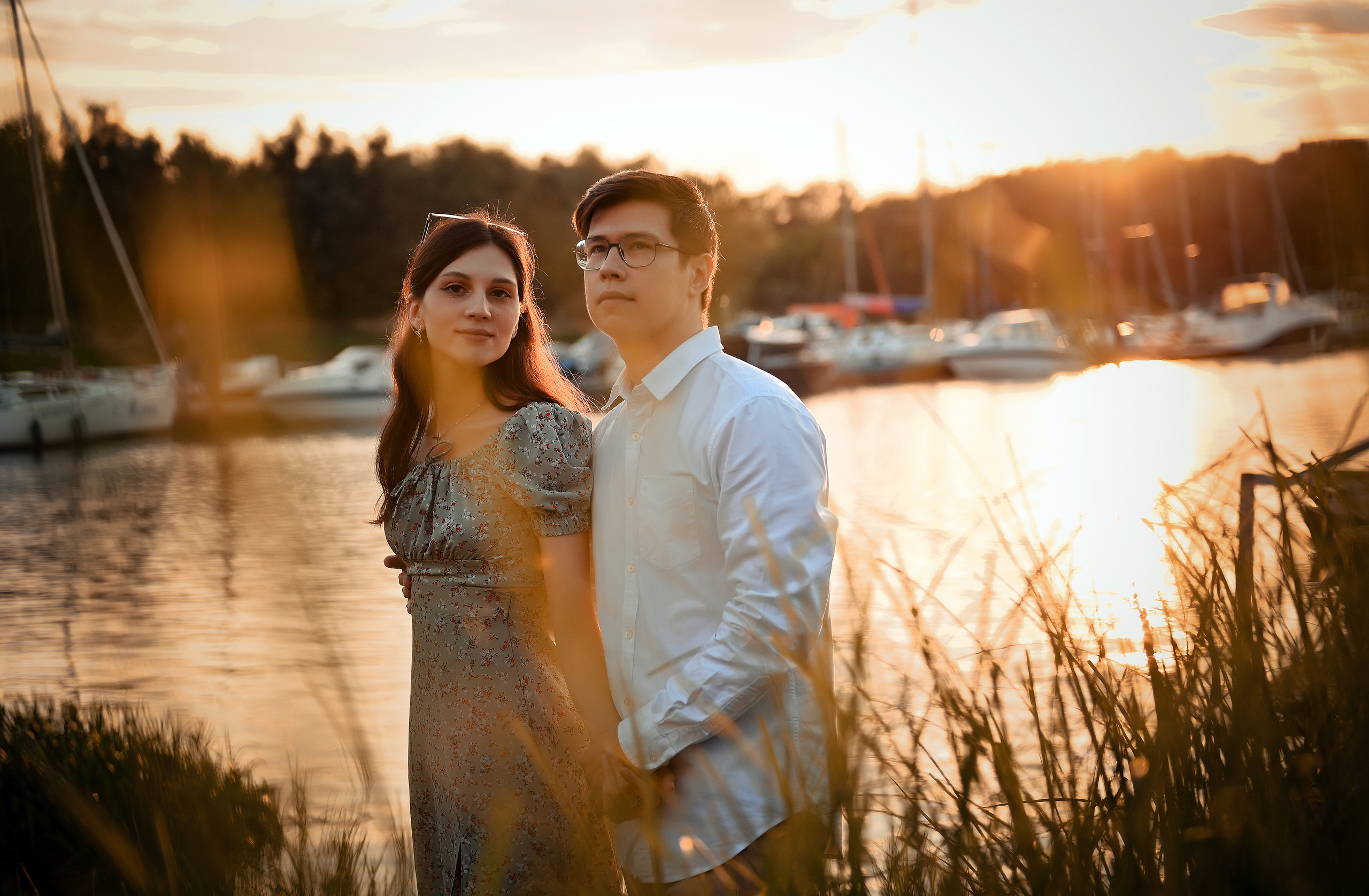 Love story Александра и Виктории на закате. Свадебный, семейный, детский, контент фотограф в Омске Максим Ильин