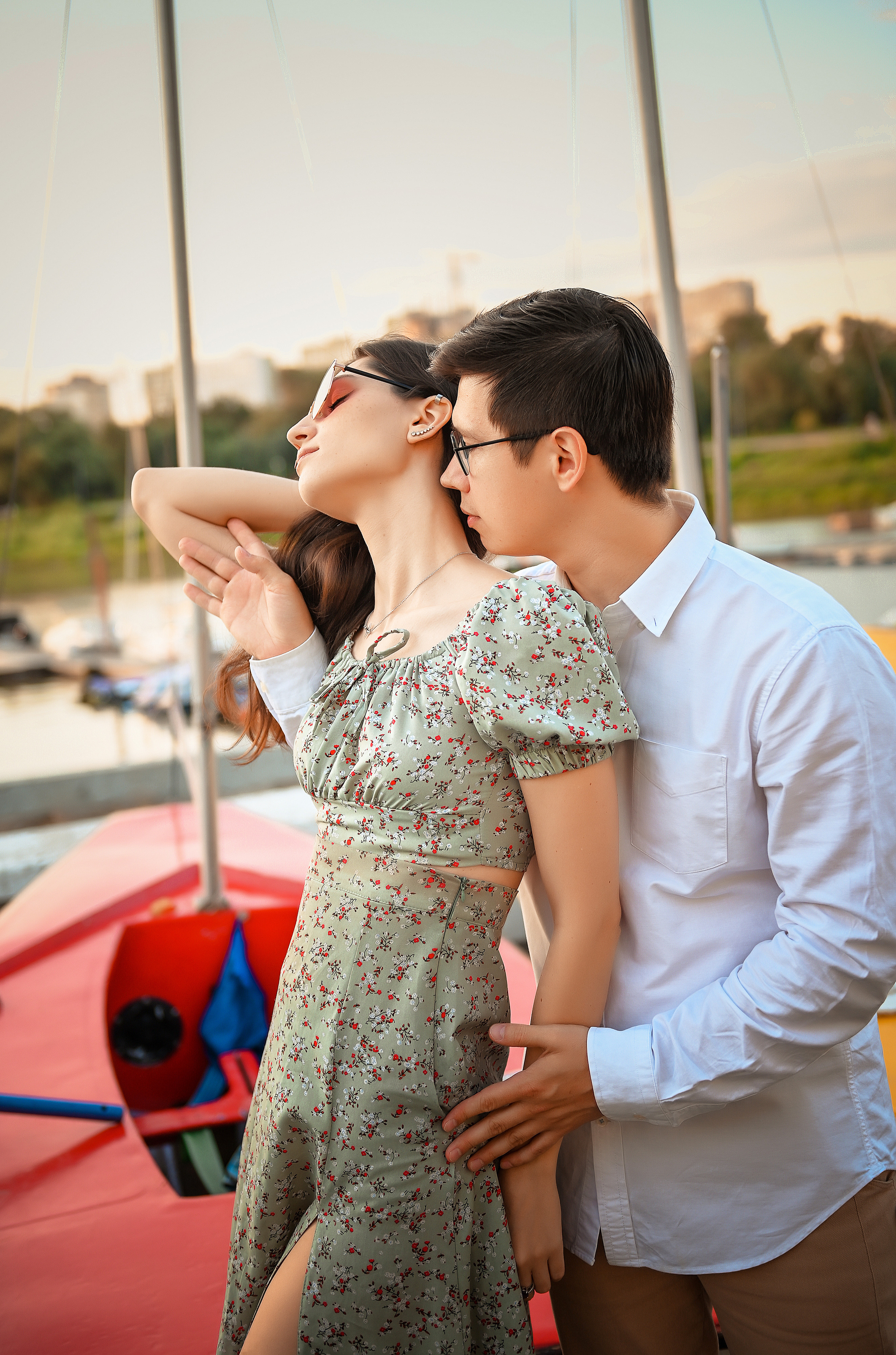 Love story Александра и Виктории на закате. Свадебный, семейный, детский, контент фотограф в Омске Максим Ильин
