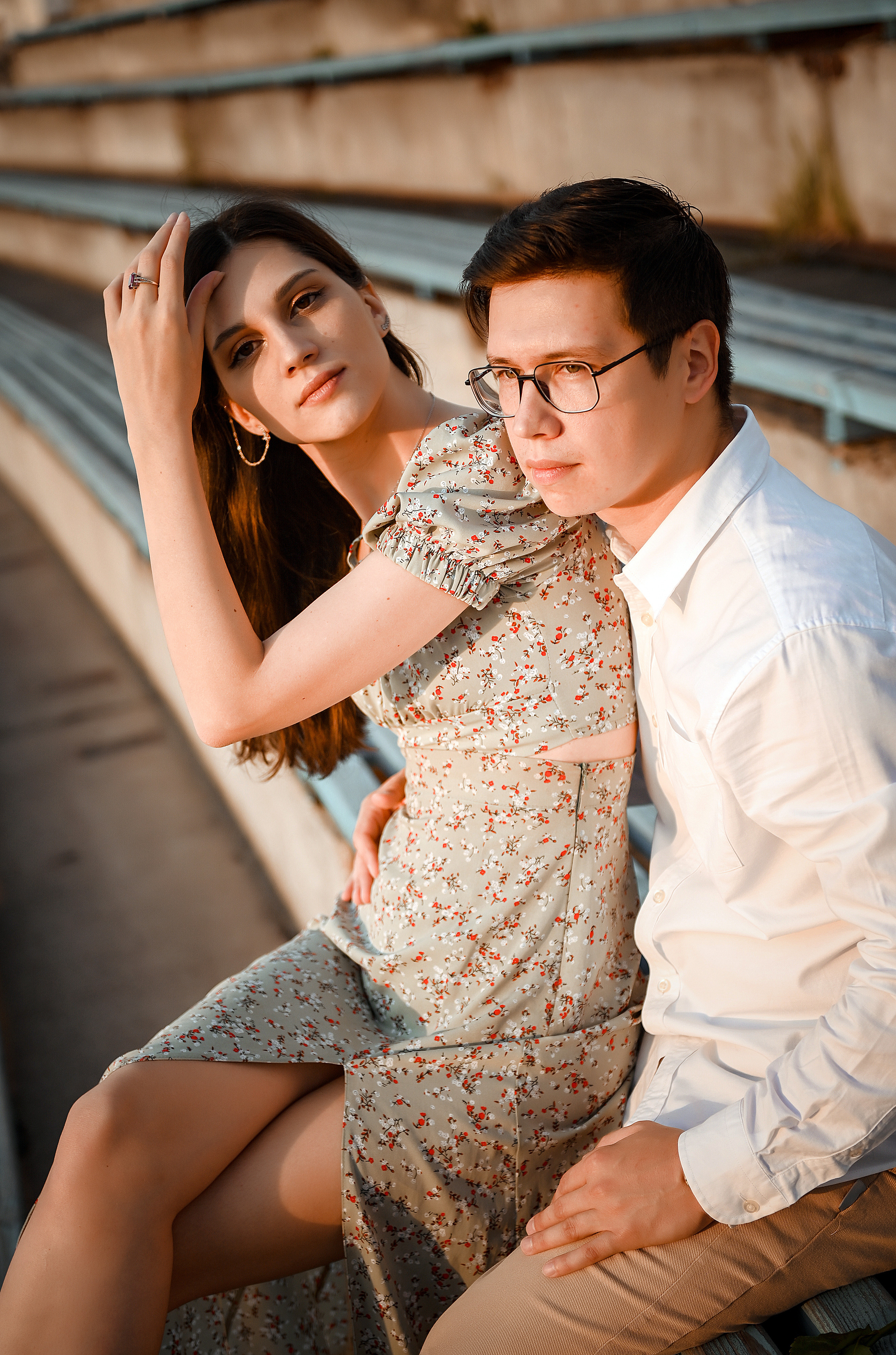 Love story Александра и Виктории на закате. Свадебный, семейный, детский, контент фотограф в Омске Максим Ильин