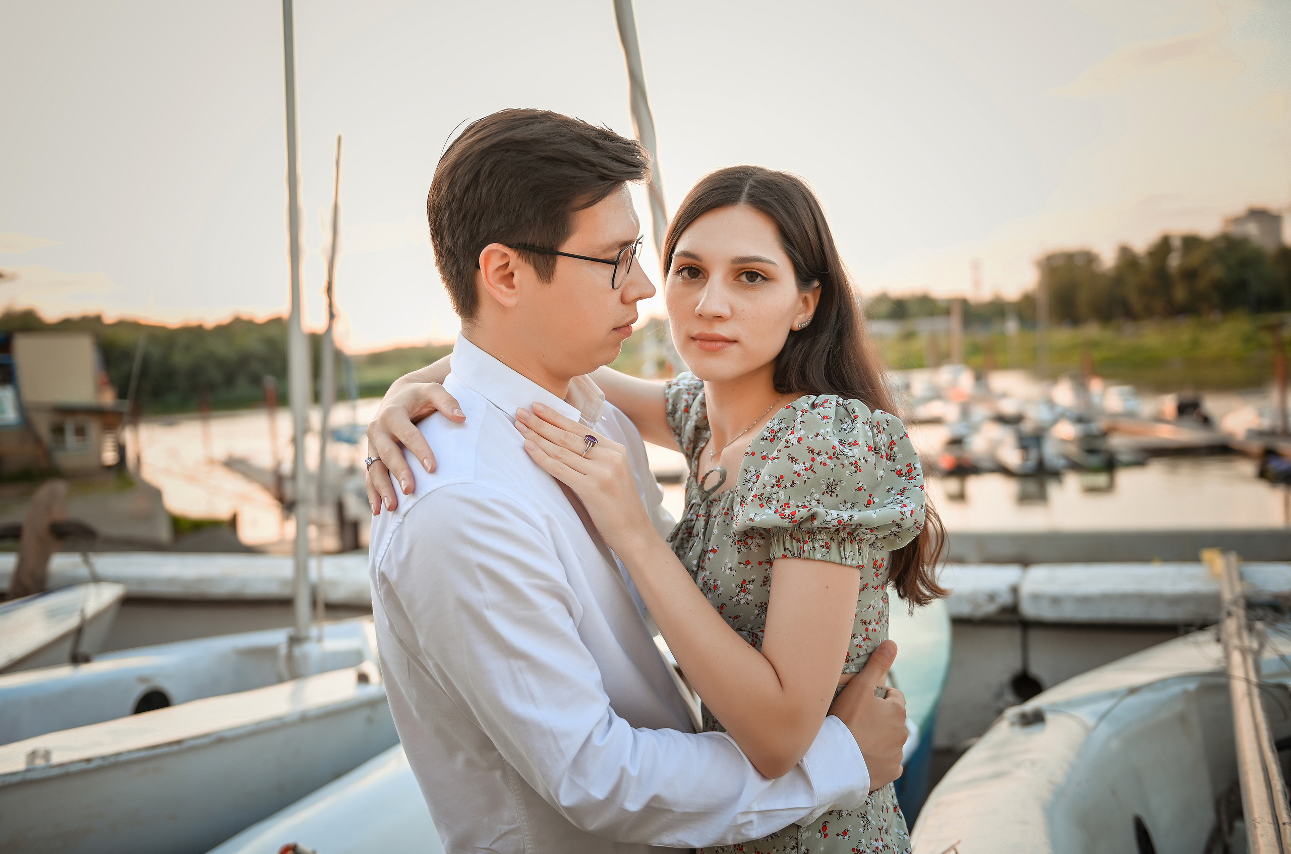 Love story Александра и Виктории на закате. Свадебный, семейный, детский, контент фотограф в Омске Максим Ильин
