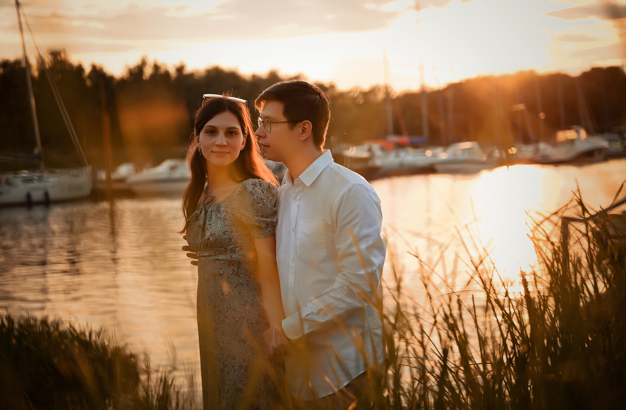 Love story Александра и Виктории на закате. Свадебный, семейный, детский, контент фотограф в Омске Максим Ильин