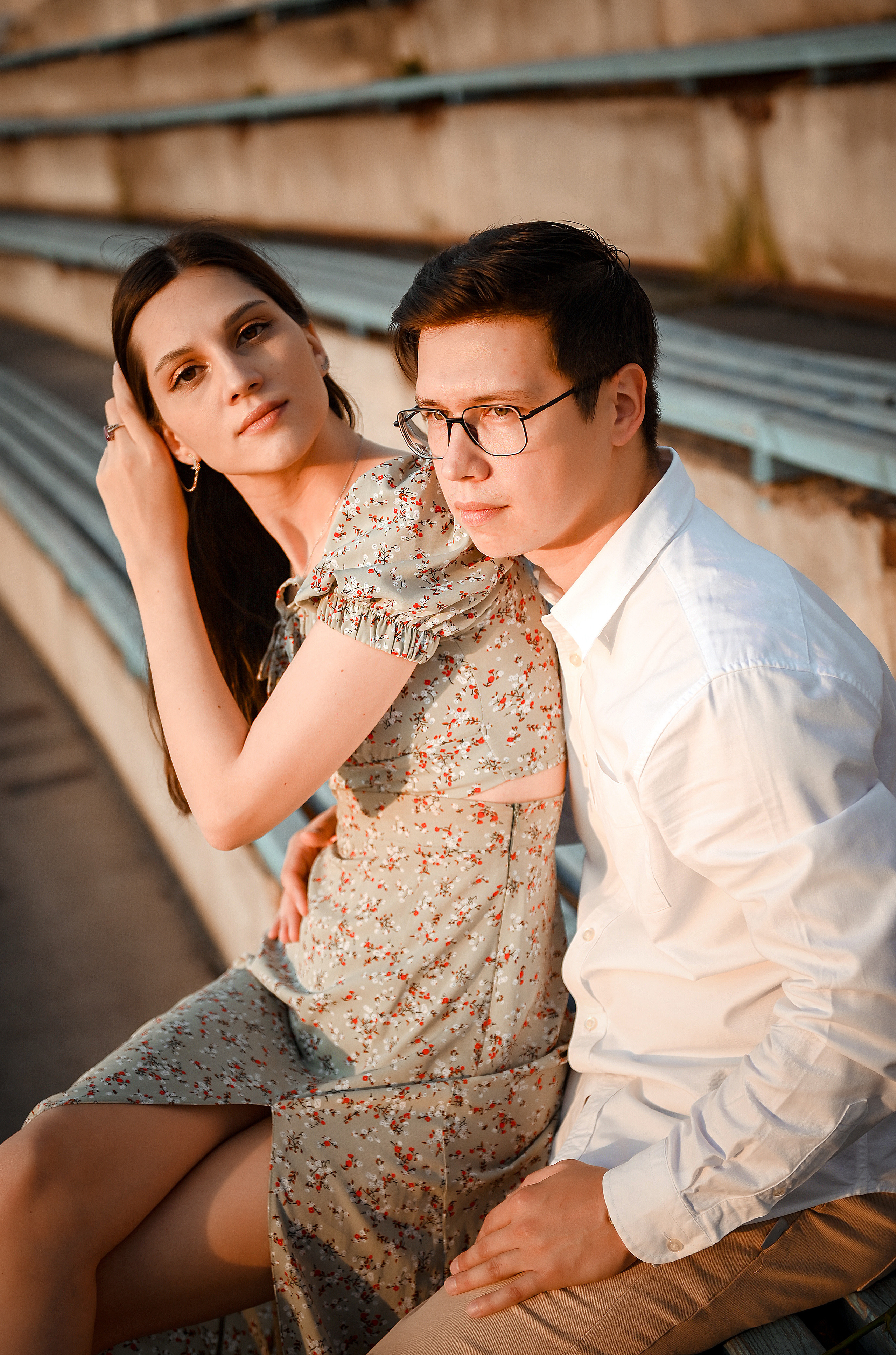 Love story Александра и Виктории на закате. Свадебный, семейный, детский, контент фотограф в Омске Максим Ильин