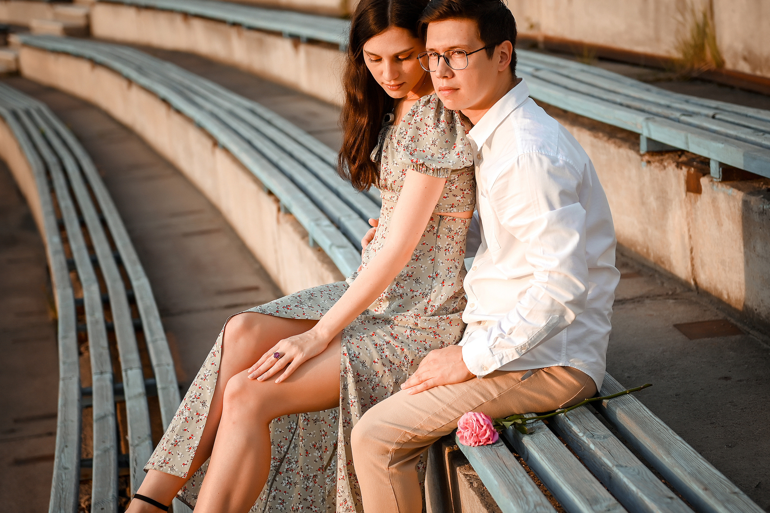 Love story Александра и Виктории на закате. Свадебный, семейный, детский, контент фотограф в Омске Максим Ильин