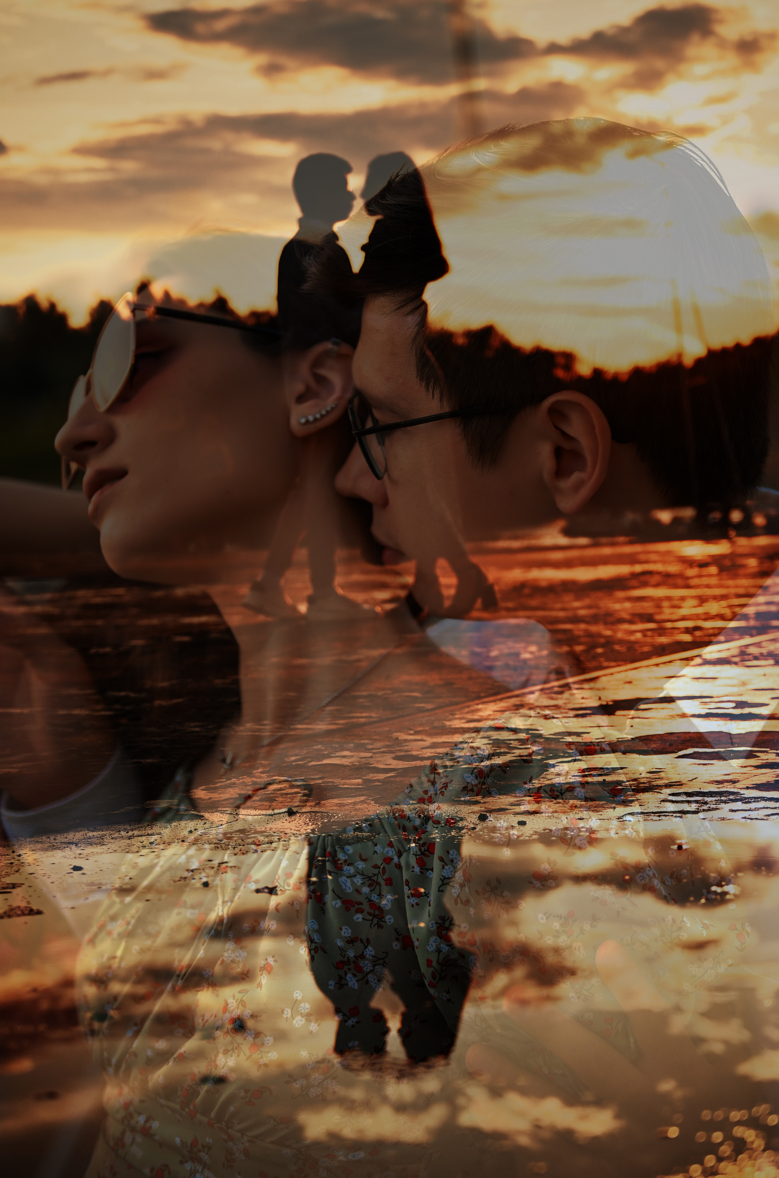 Love story Александра и Виктории на закате. Свадебный, семейный, детский, контент фотограф в Омске Максим Ильин