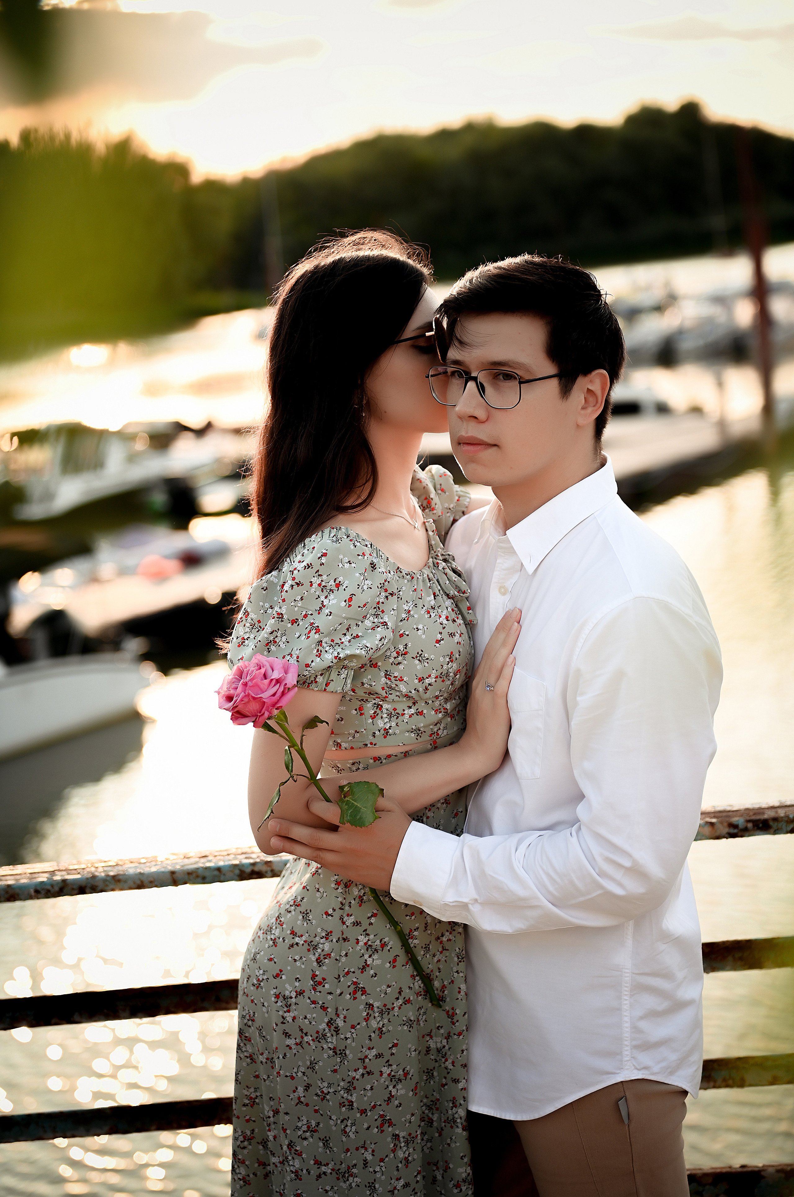 Love story Александра и Виктории на закате. Свадебный, семейный, детский, контент фотограф в Омске Максим Ильин