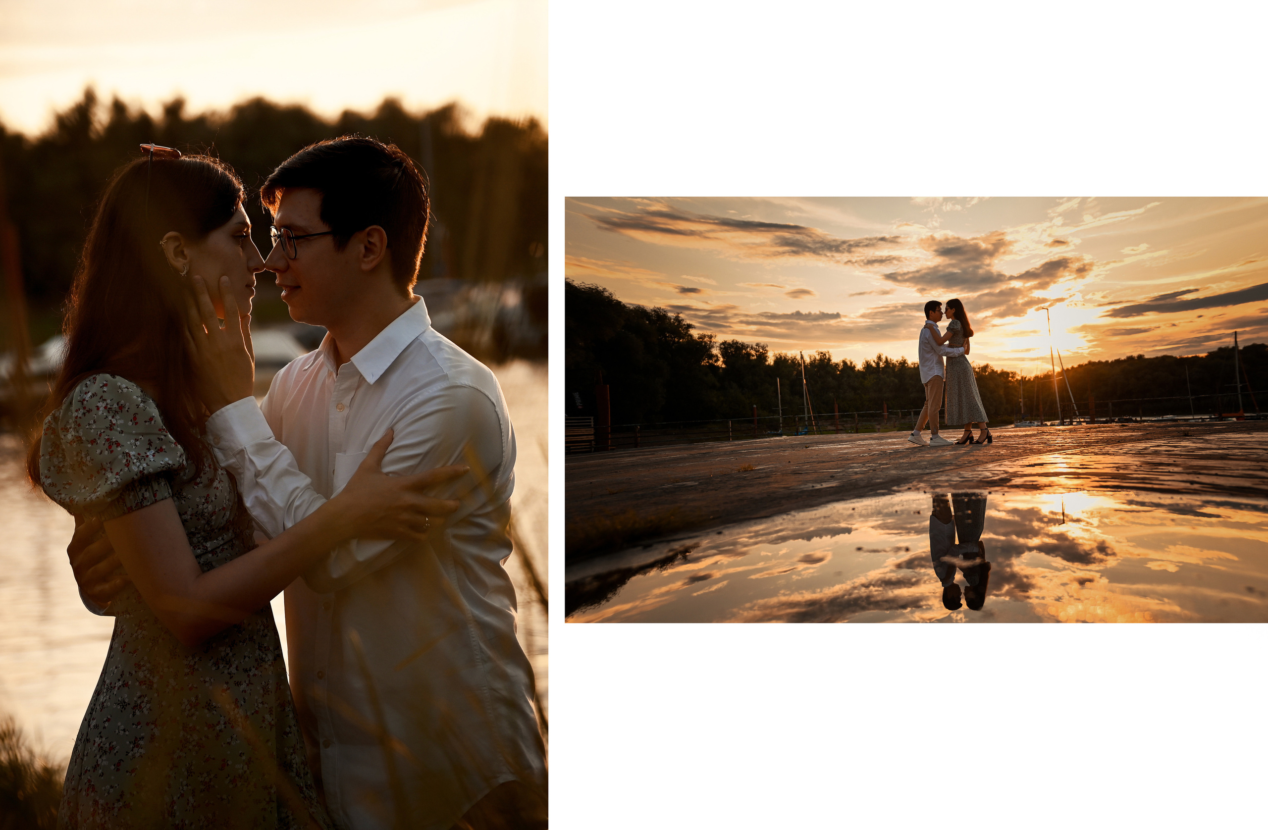 Love story Александра и Виктории на закате. Свадебный, семейный, детский, контент фотограф в Омске Максим Ильин